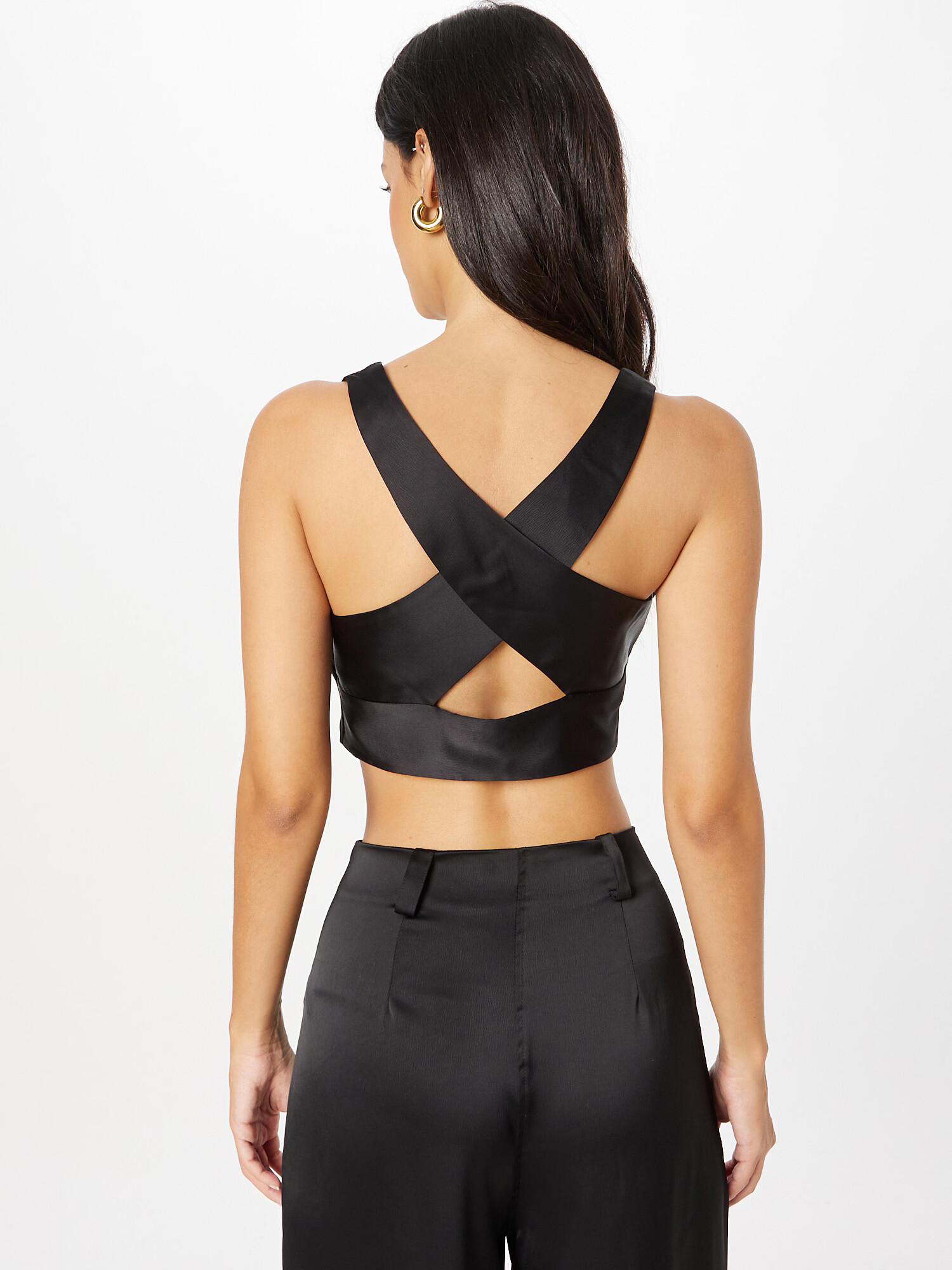 Nasty Gal Top negru - Pled.ro