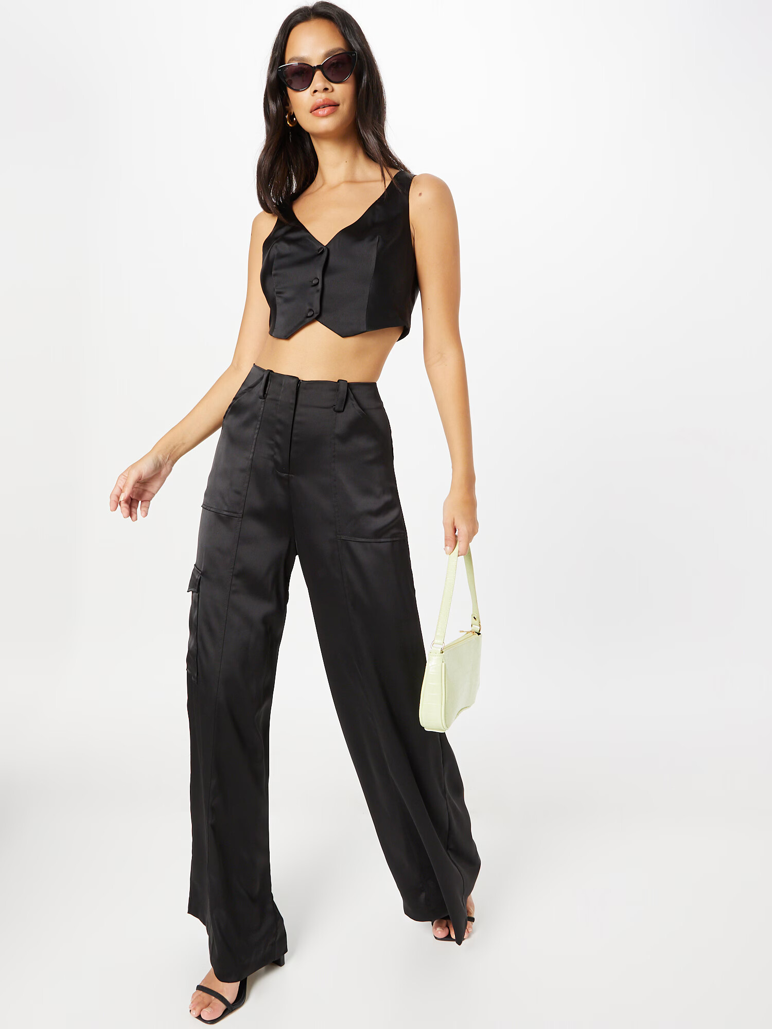 Nasty Gal Top negru - Pled.ro