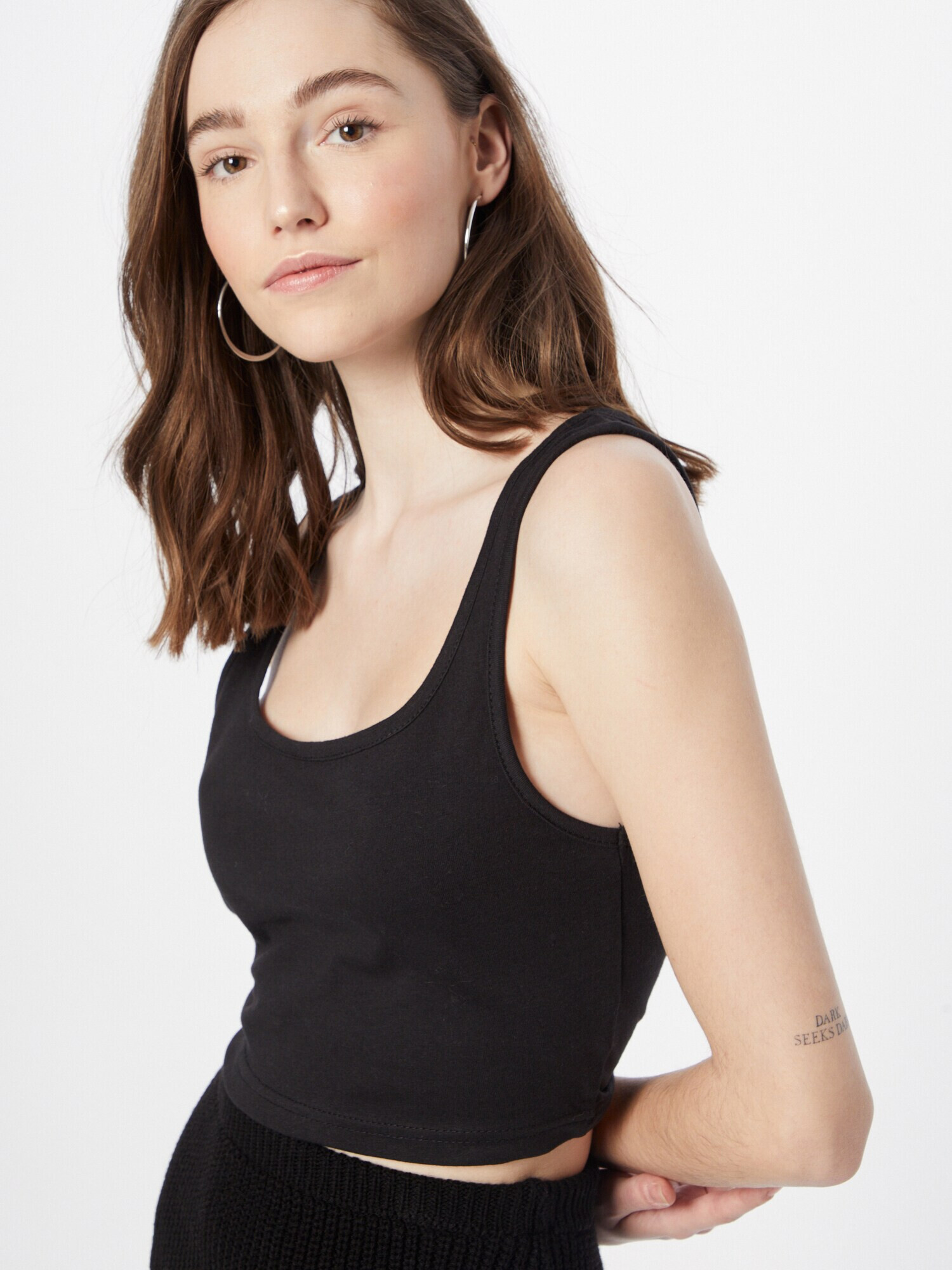 Nasty Gal Top negru - Pled.ro