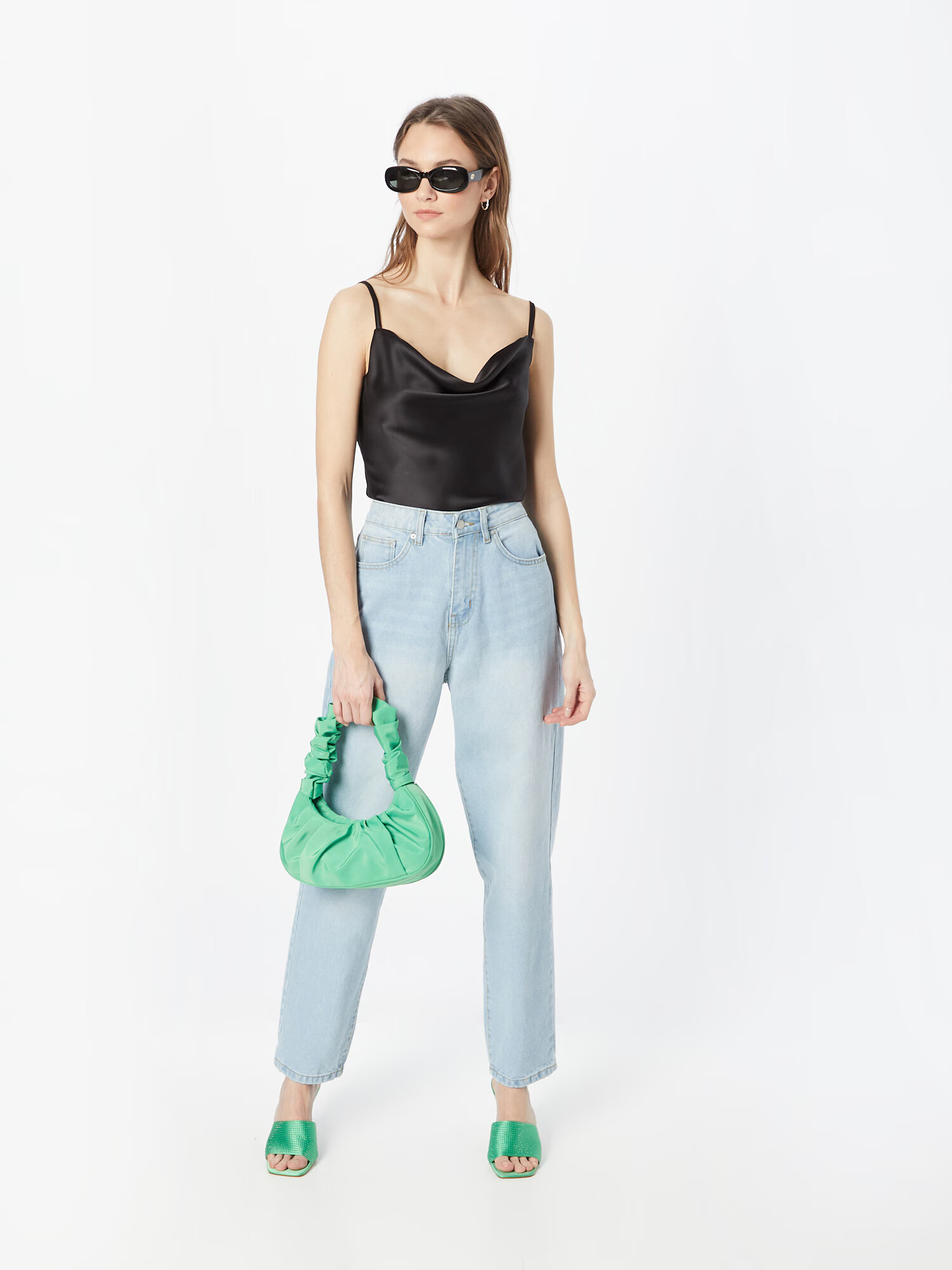 Nasty Gal Top negru - Pled.ro