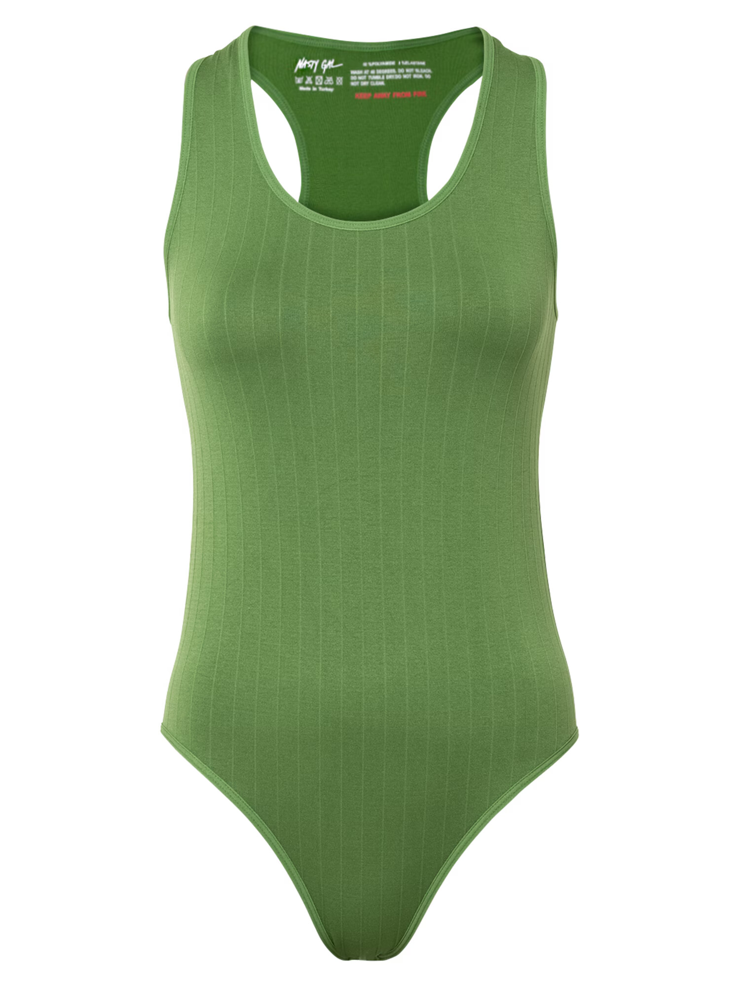 Nasty Gal Tricou body verde deschis - Pled.ro