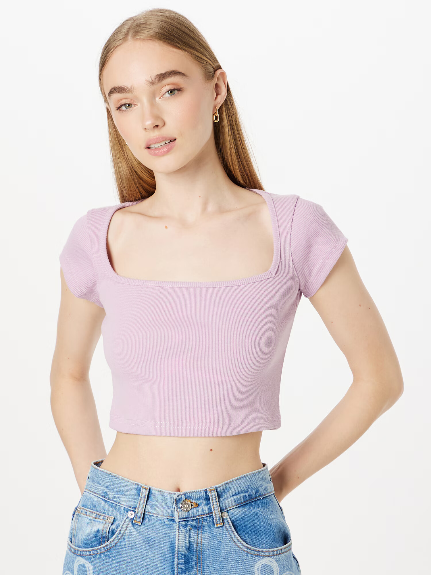 Nasty Gal Tricou mov deschis - Pled.ro