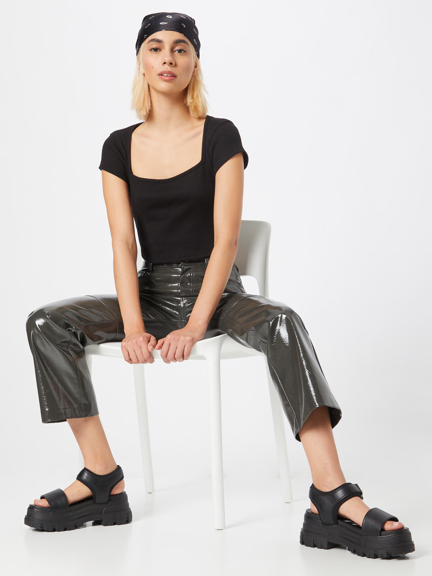 Nasty Gal Tricou negru - Pled.ro