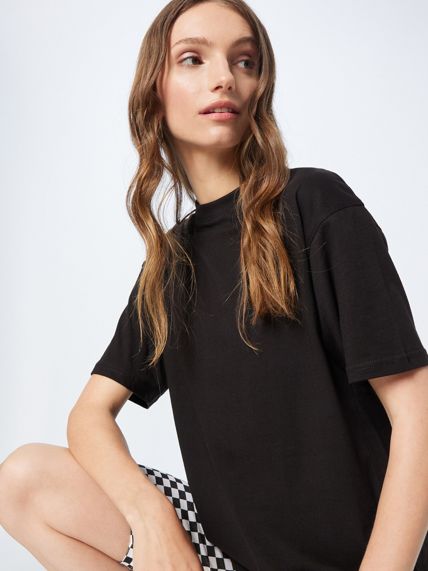 Nasty Gal Tricou supradimensional negru - Pled.ro