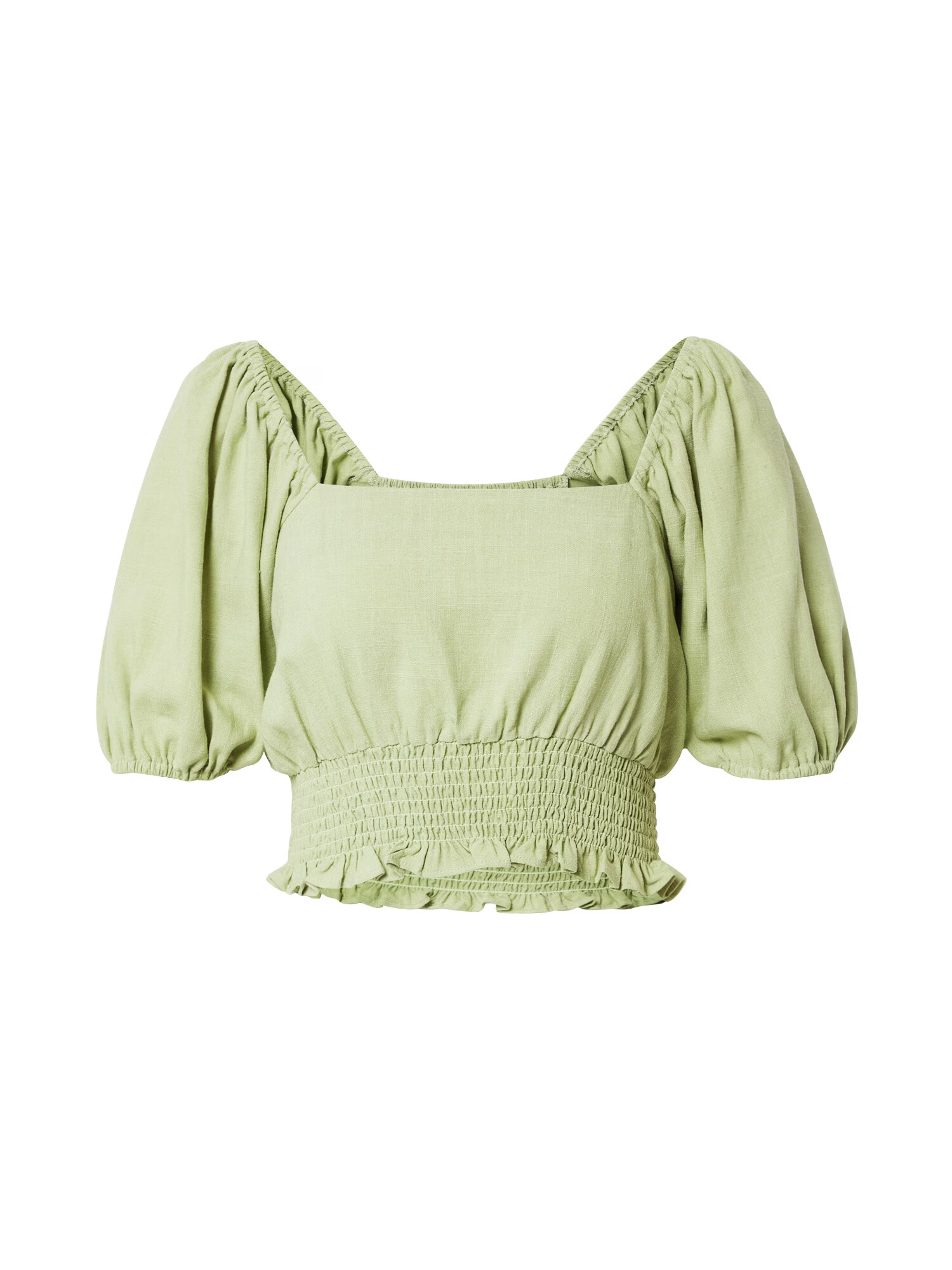 Nasty Gal Tricou verde măr - Pled.ro