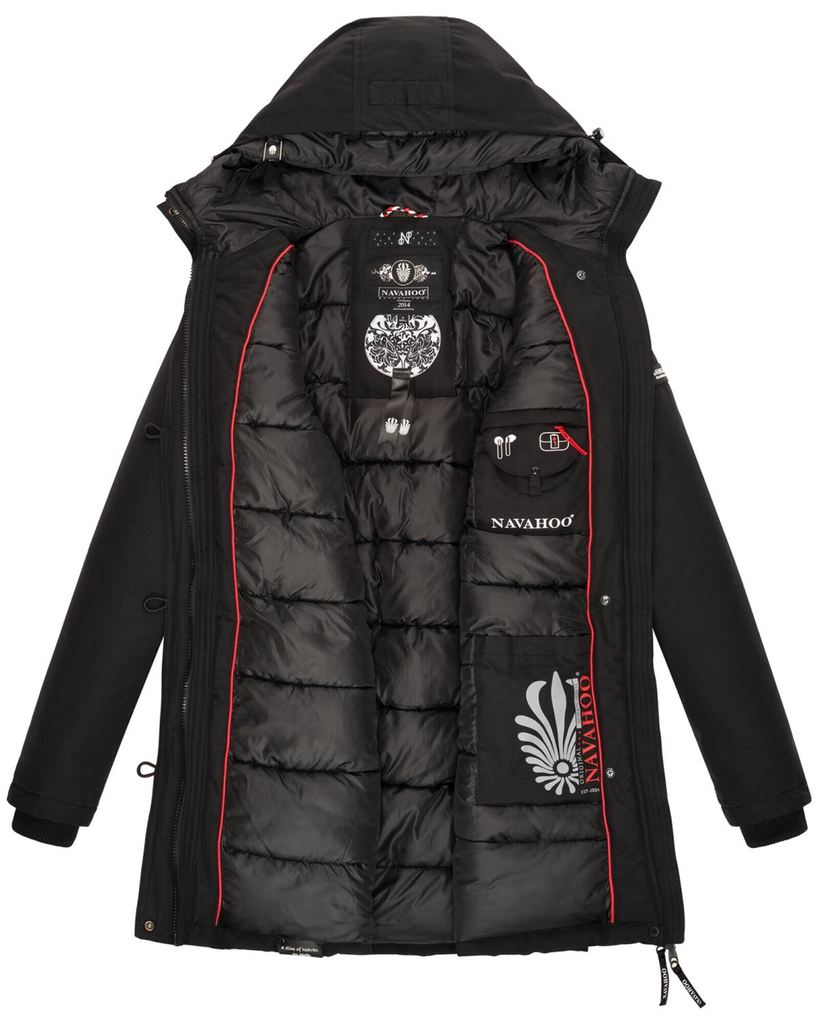 NAVAHOO Parka de iarnă 'Freeze stoorm' negru - Pled.ro