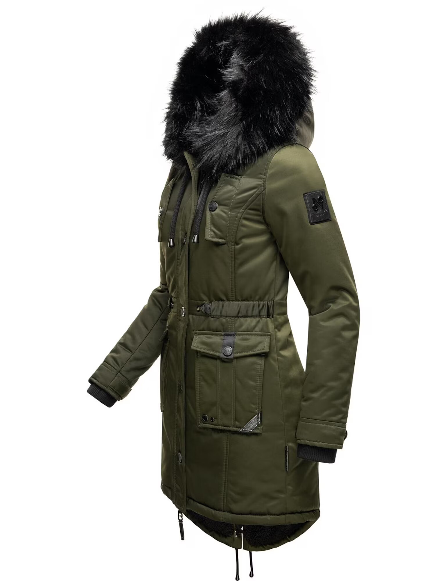 NAVAHOO Parka de iarnă 'Luluna' oliv - Pled.ro