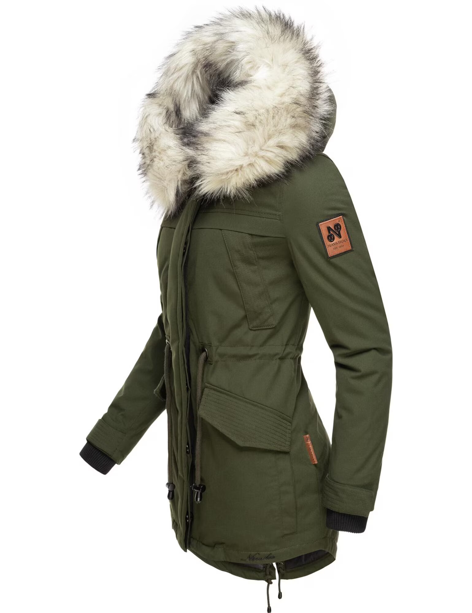 NAVAHOO Parka de iarnă crem / bleumarin / verde - Pled.ro