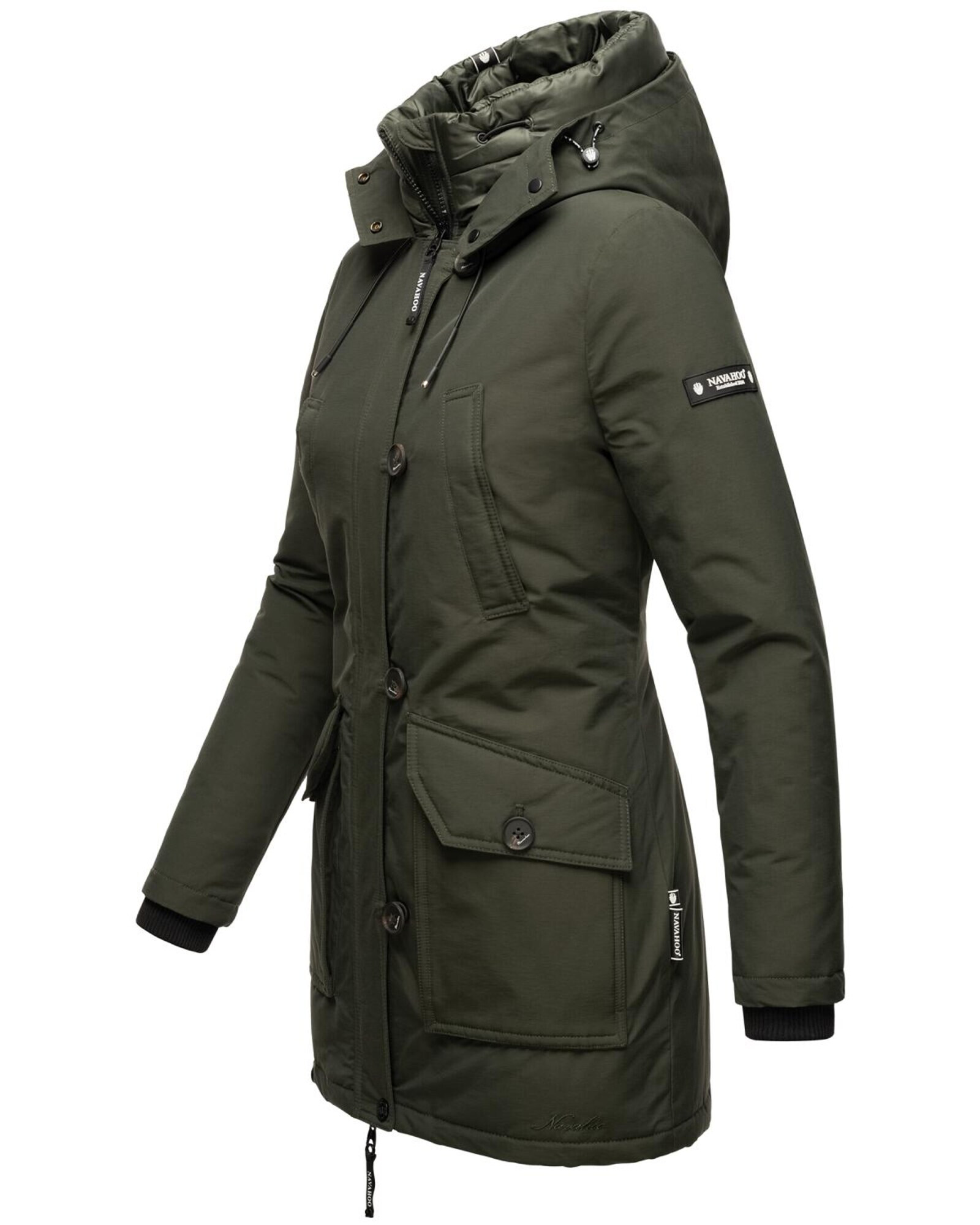 NAVAHOO Parka de iarnă 'Freeze Stoorm' oliv - Pled.ro