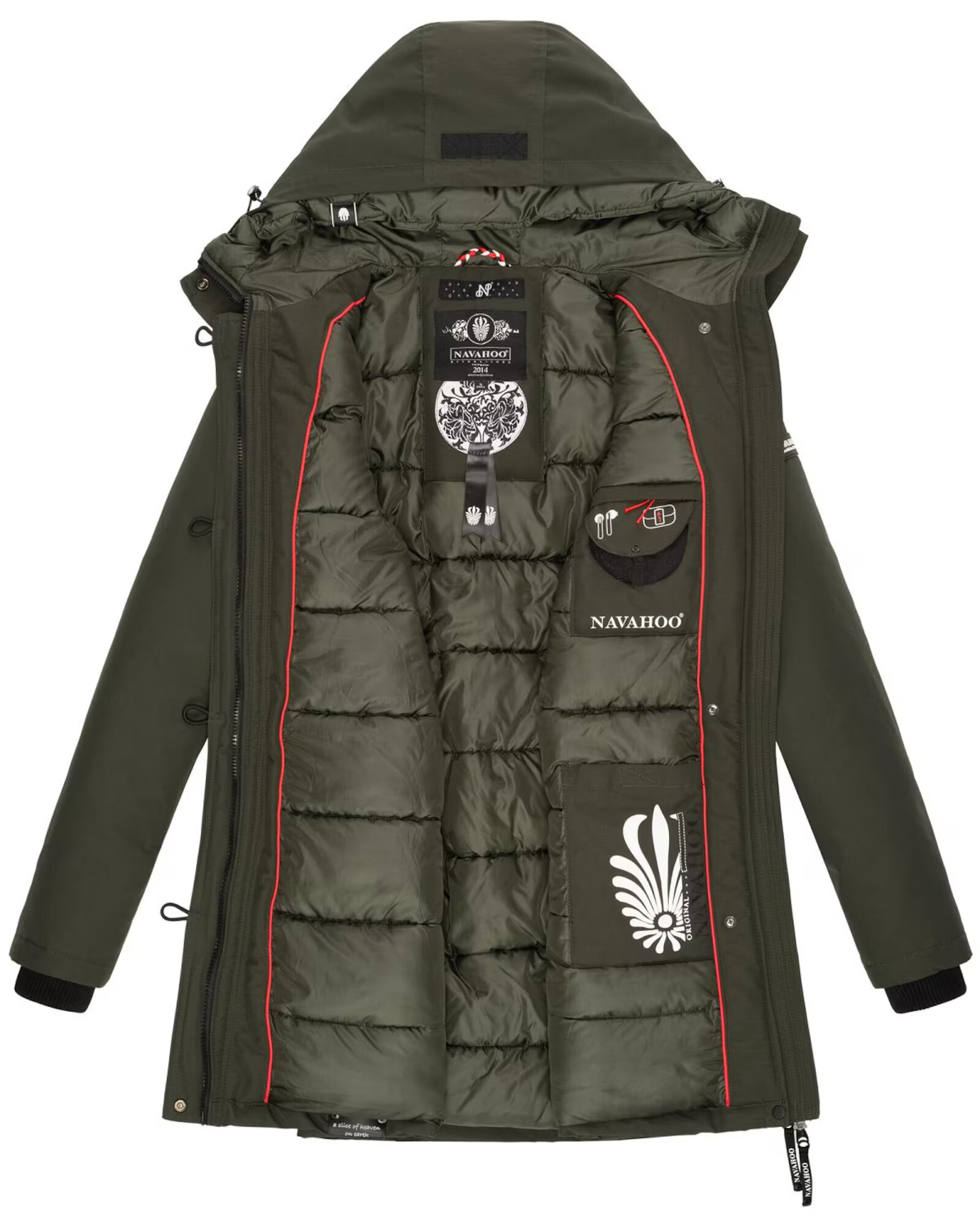 NAVAHOO Parka de iarnă 'Freeze Stoorm' oliv - Pled.ro