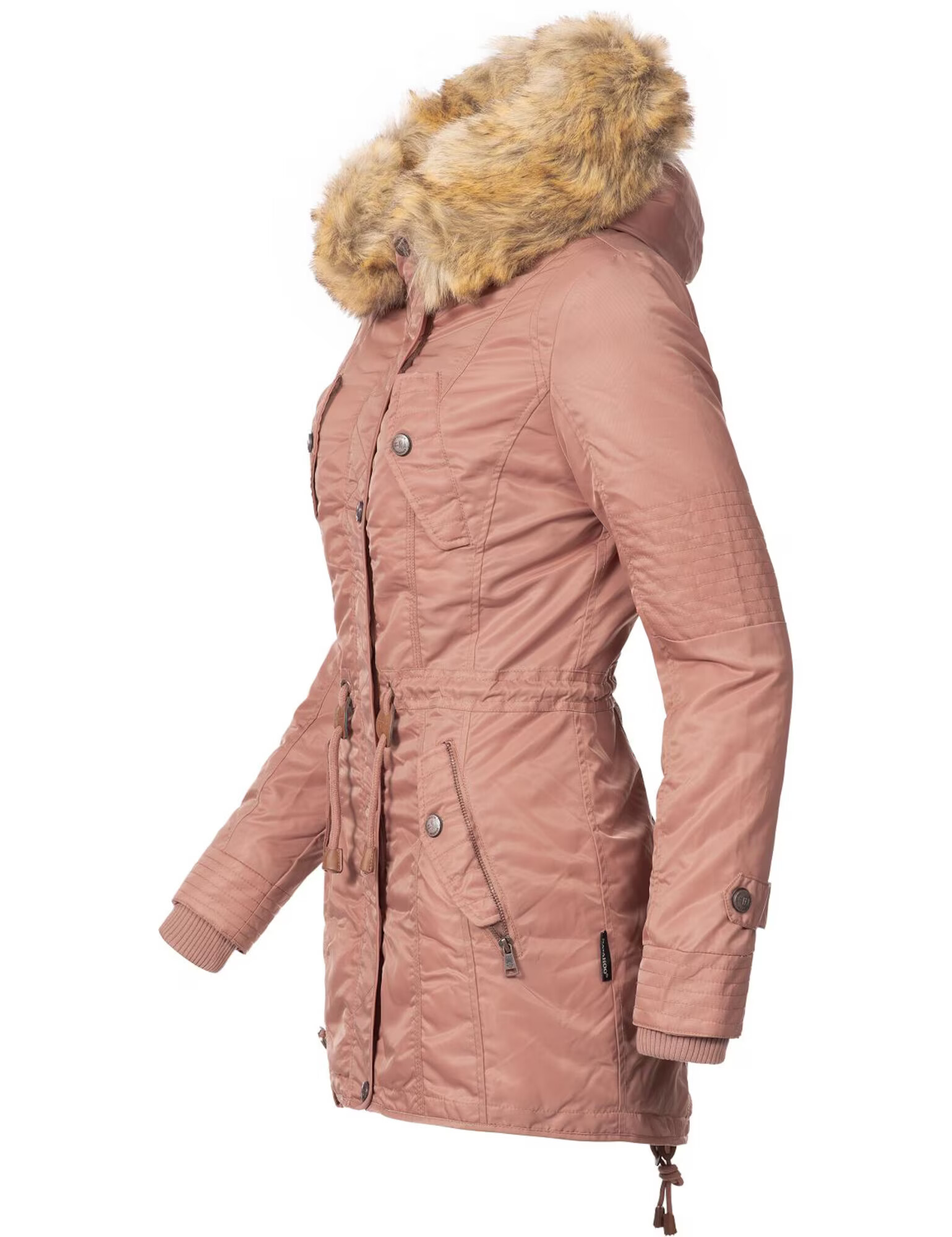 NAVAHOO Parka de iarnă 'La Viva' rosé - Pled.ro