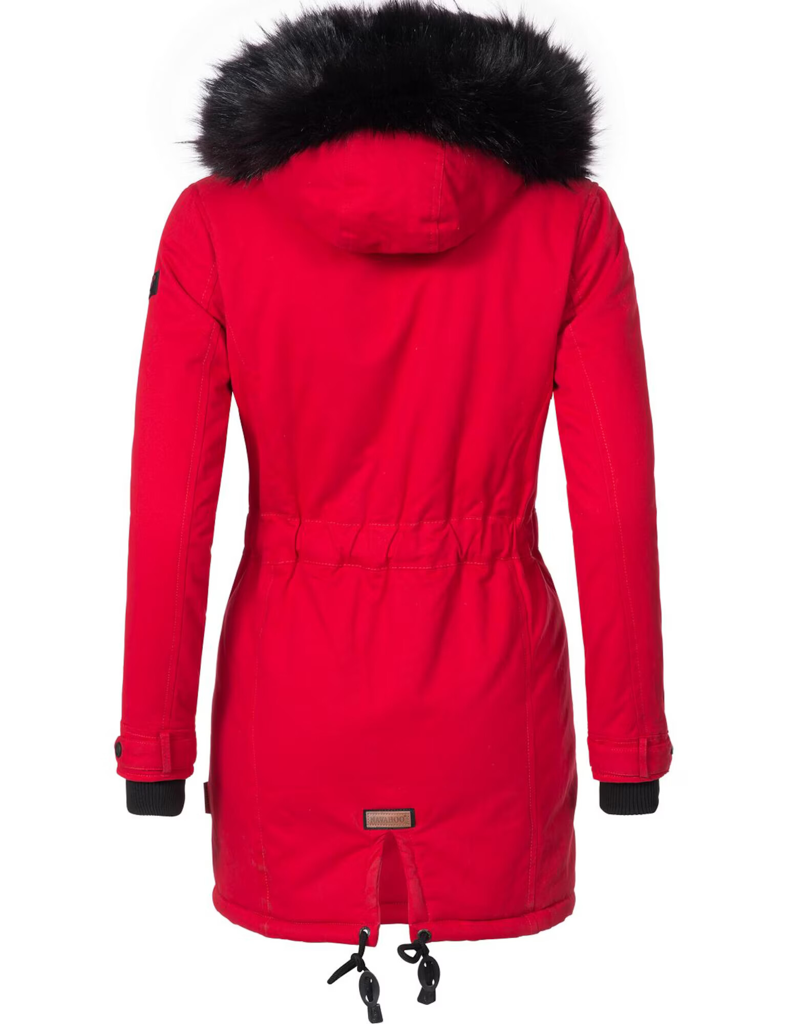 NAVAHOO Parka de iarnă 'Luluna' roșu cranberry / negru - Pled.ro