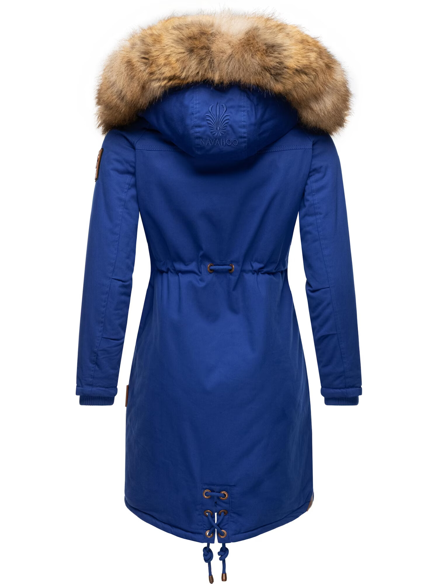 NAVAHOO Parka de iarnă 'Rosinchen' indigo / maro caramel - Pled.ro