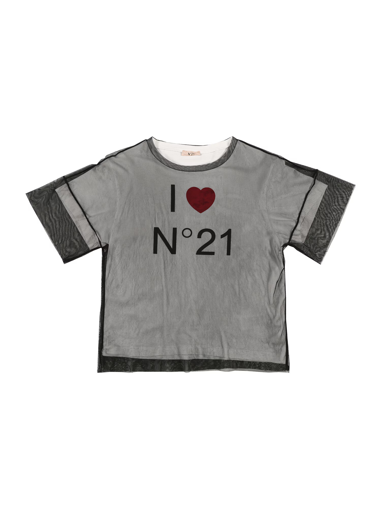 N°21 Tricou gri / roșu / negru / alb - Pled.ro