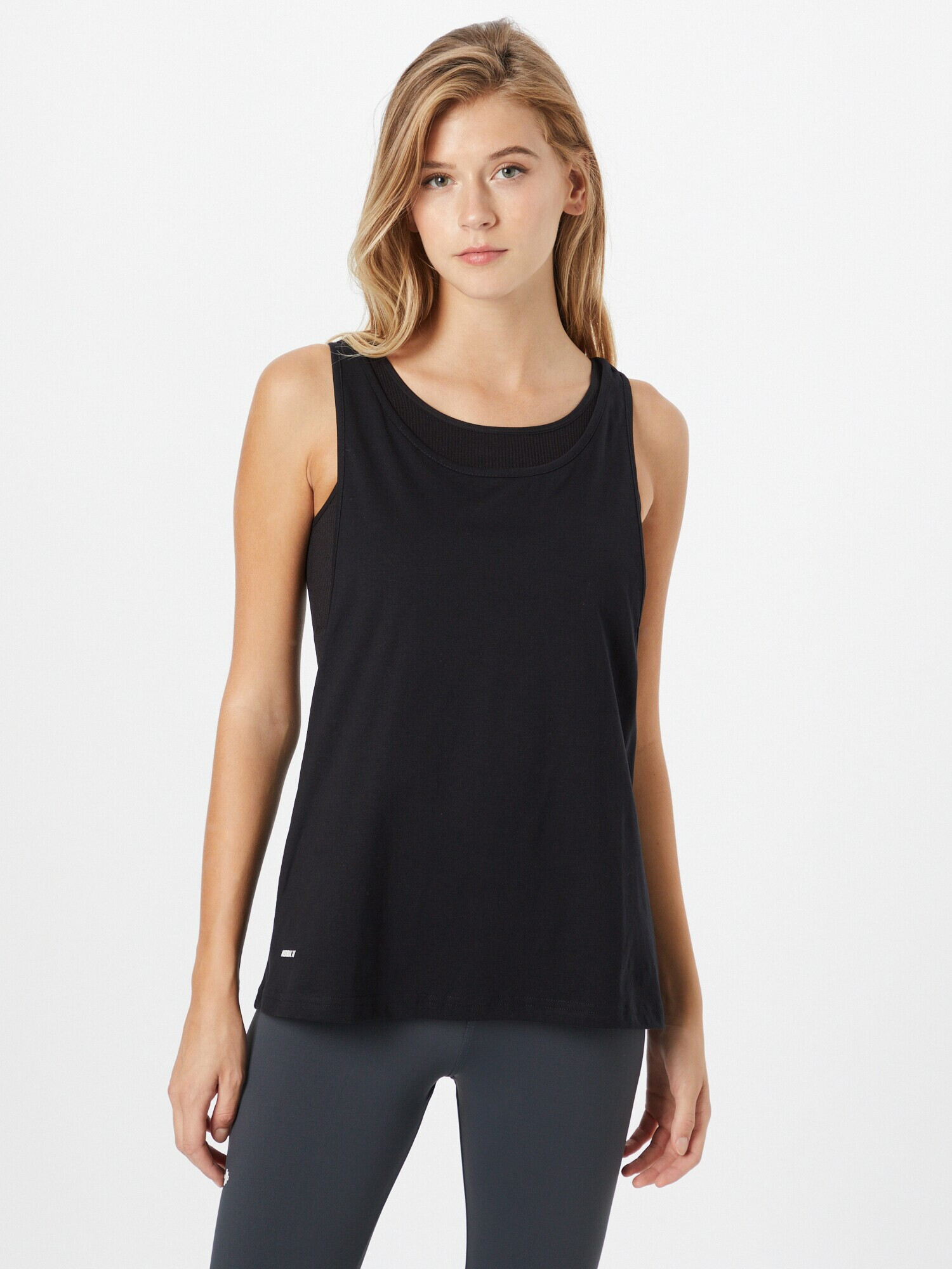 NEBBIA Sport top negru / alb - Pled.ro