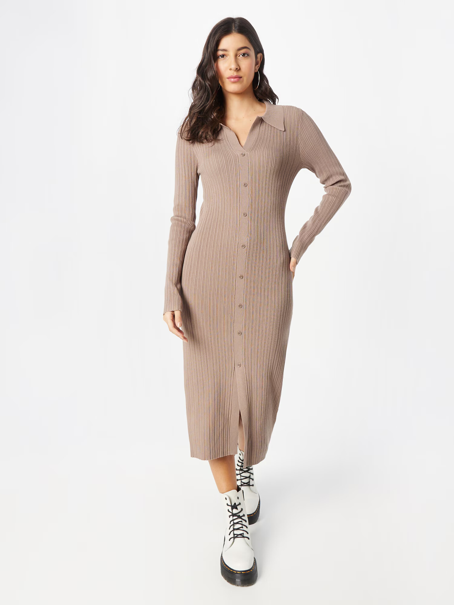 Neo Noir Rochie tricotat 'Harlow' gri taupe - Pled.ro