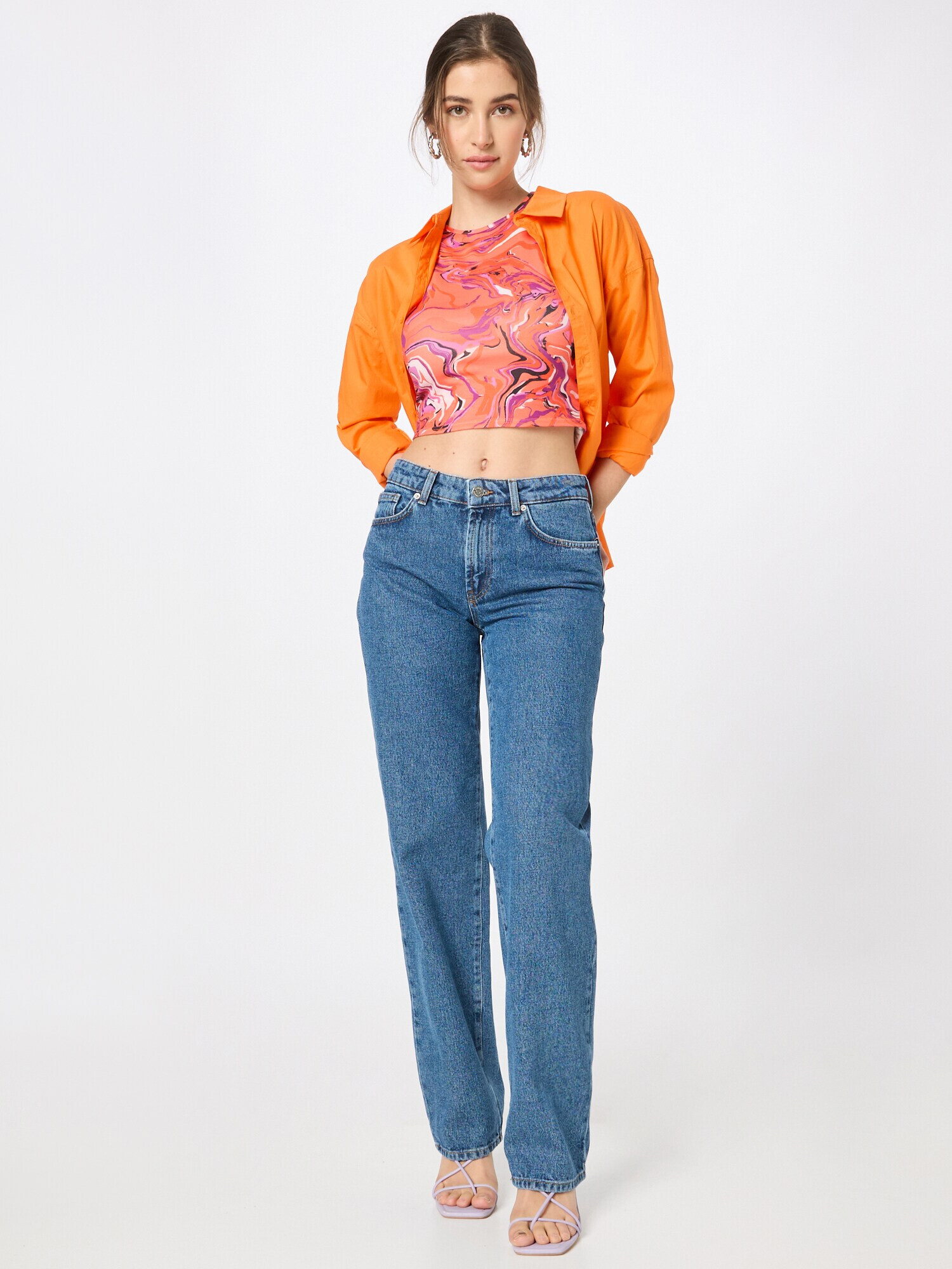 NEON & NYLON Jeans albastru denim - Pled.ro