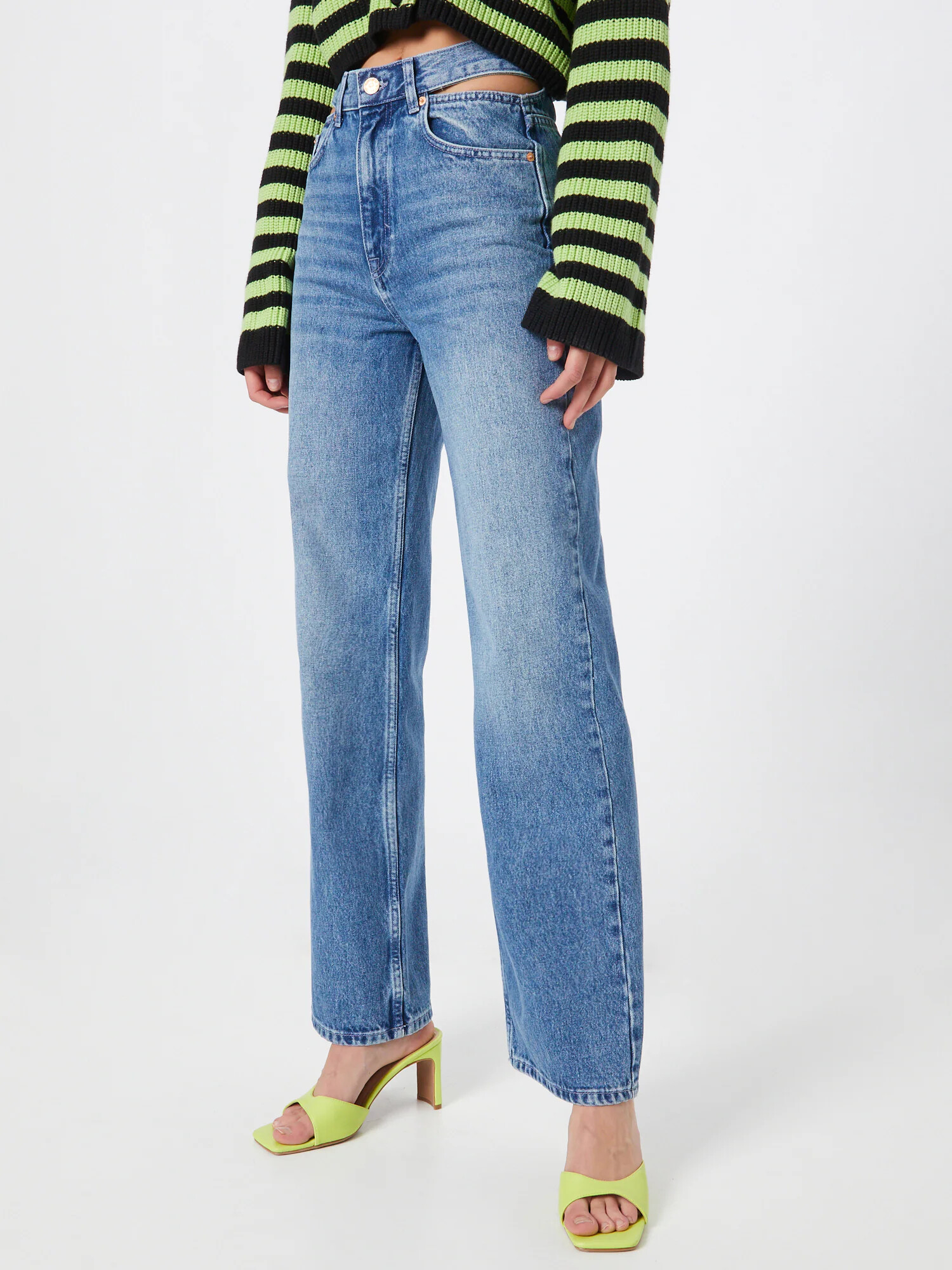 NEON & NYLON Jeans 'CAMILLE' albastru denim - Pled.ro