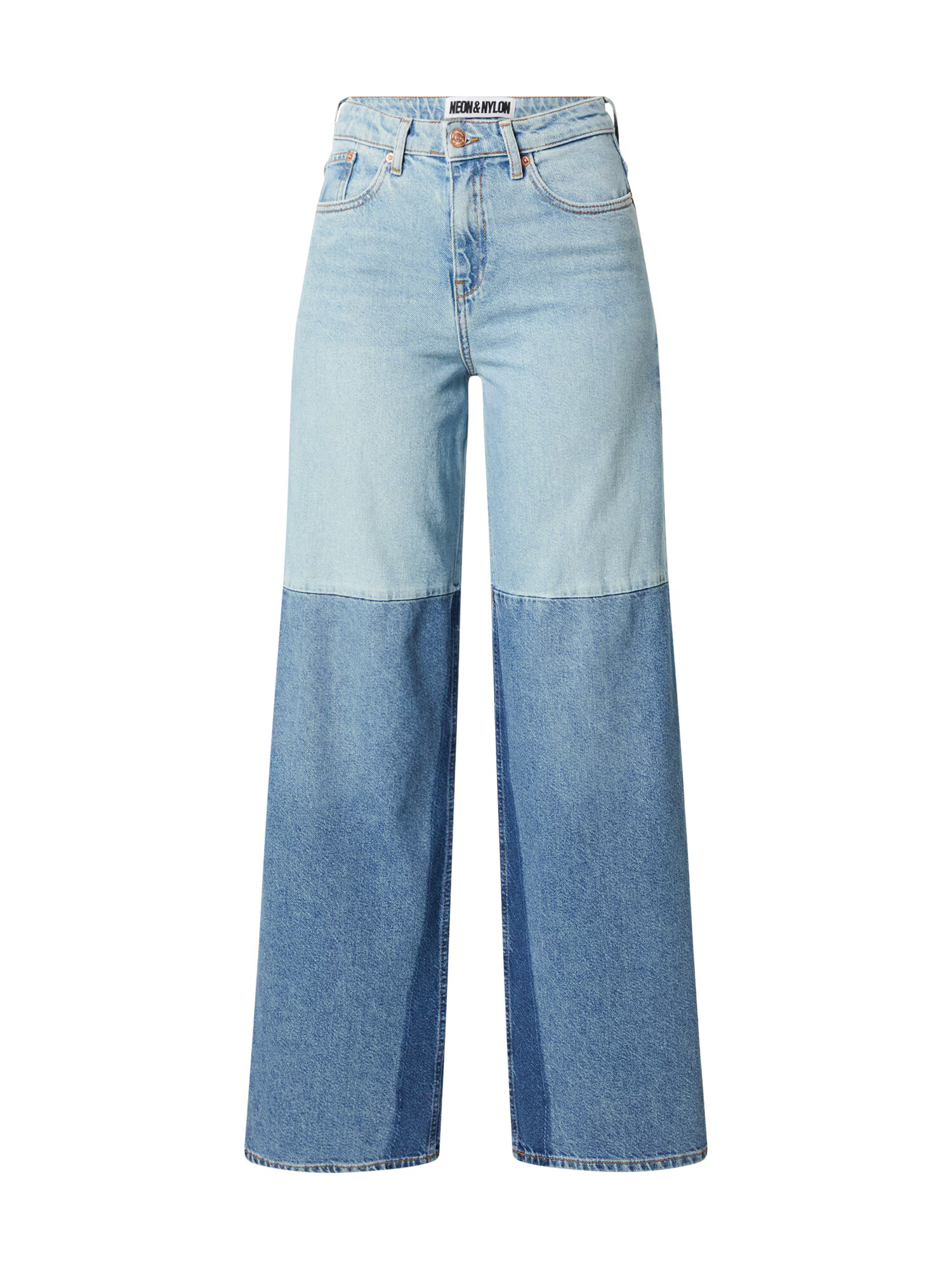 NEON & NYLON Jeans 'DANI' albastru denim / albastru deschis - Pled.ro