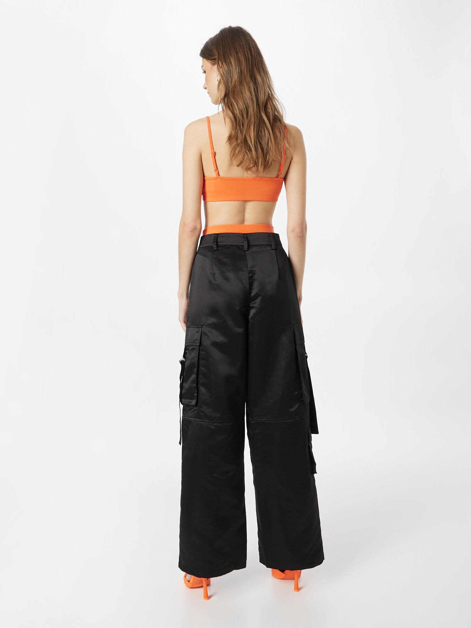 NEON & NYLON Pantaloni cu buzunare 'IZZY' negru - Pled.ro