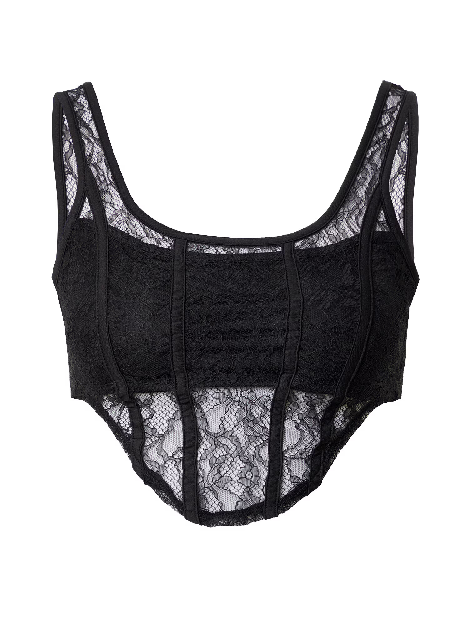 NEON & NYLON Top 'GIANNA' negru - Pled.ro