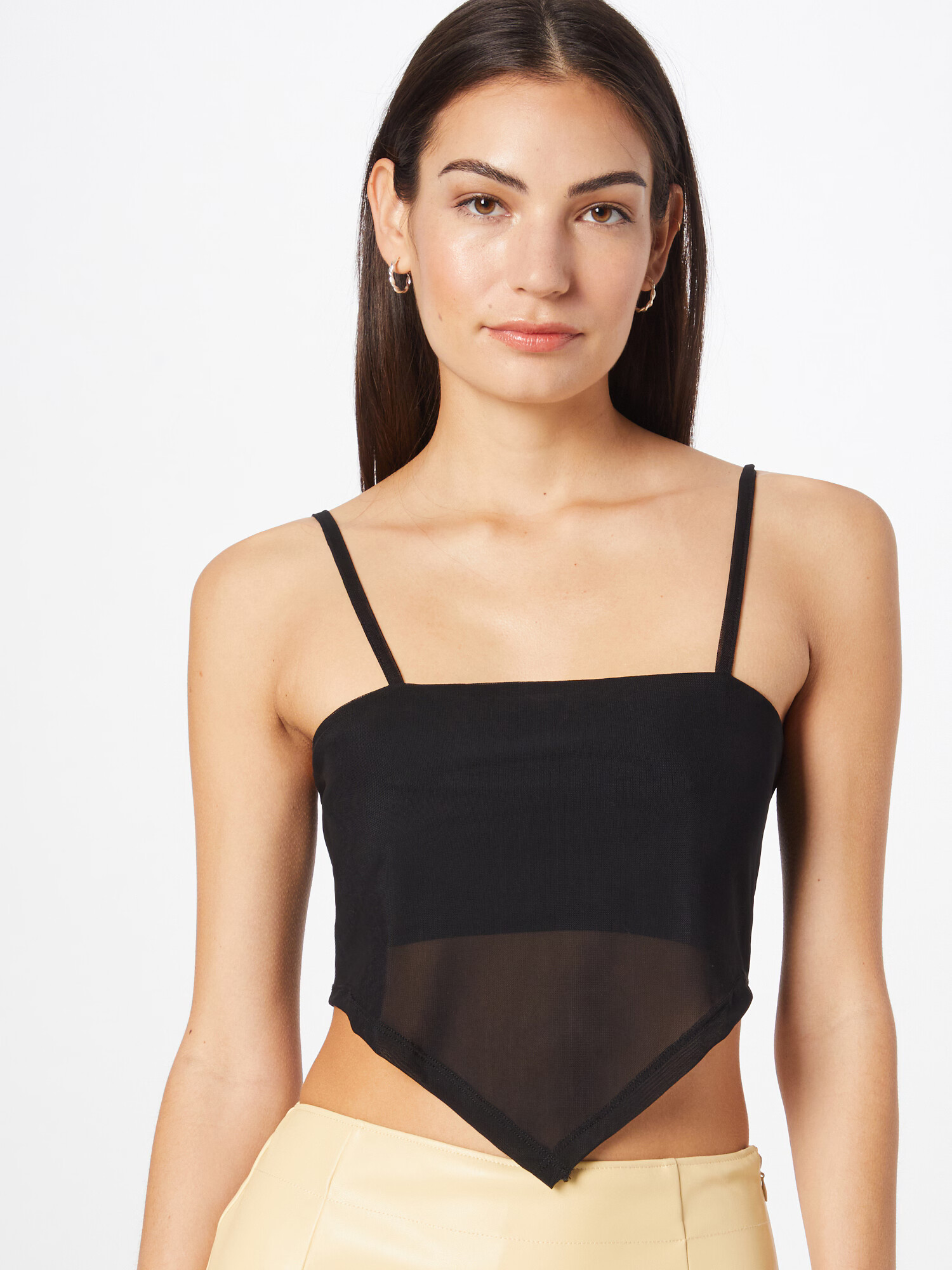 NEON & NYLON Top 'PAITYN' negru - Pled.ro