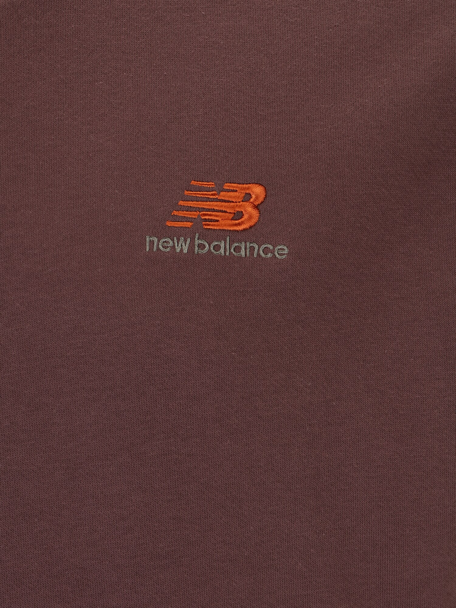 new balance Bluză de molton maro închis / pământiu / portocaliu homar - Pled.ro