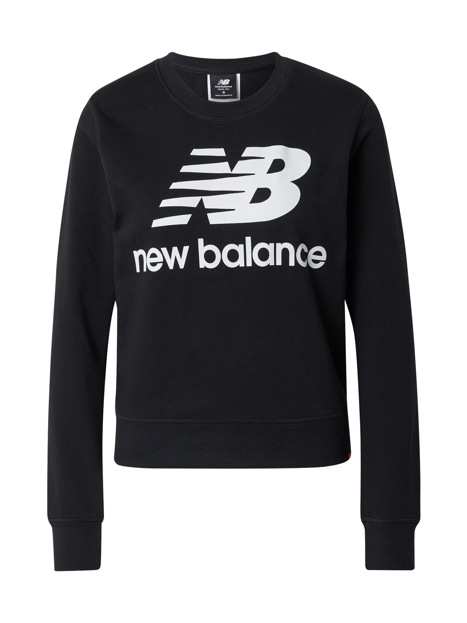 new balance Bluză de molton negru / alb - Pled.ro