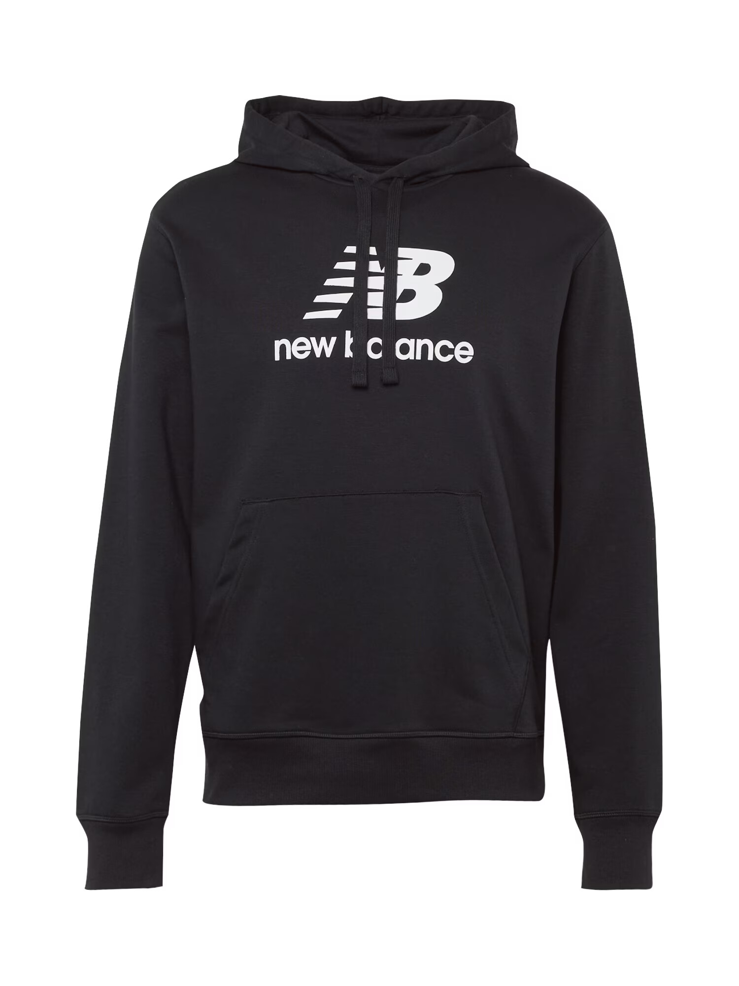 new balance Bluză de molton 'Essential' negru / alb - Pled.ro