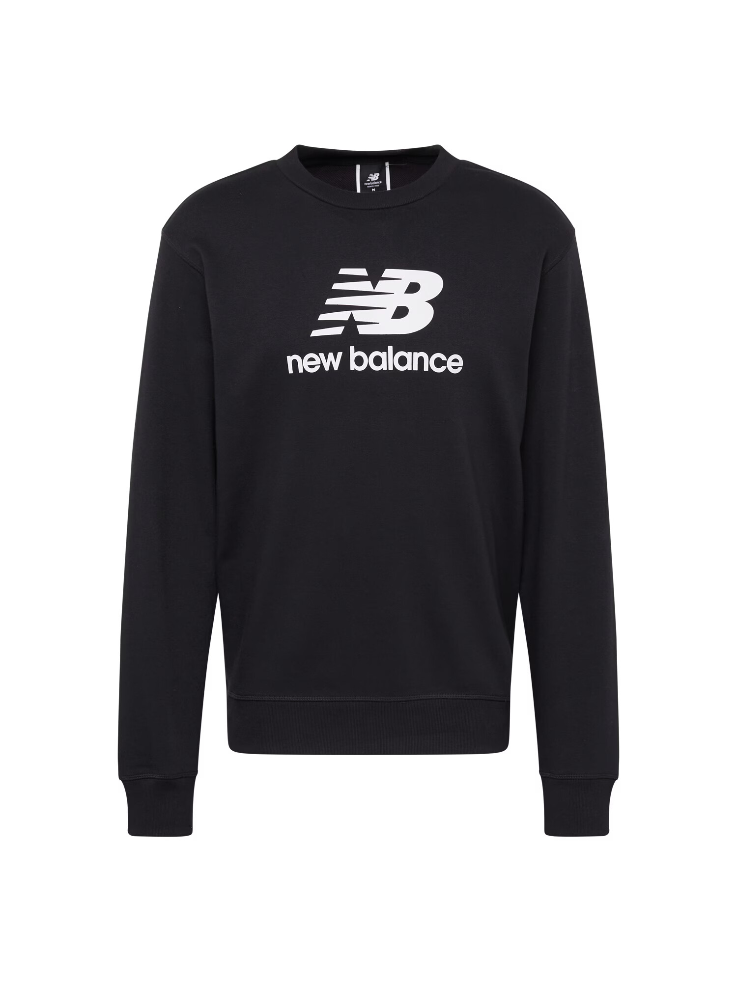 new balance Bluză de molton 'Essentials' negru / alb - Pled.ro