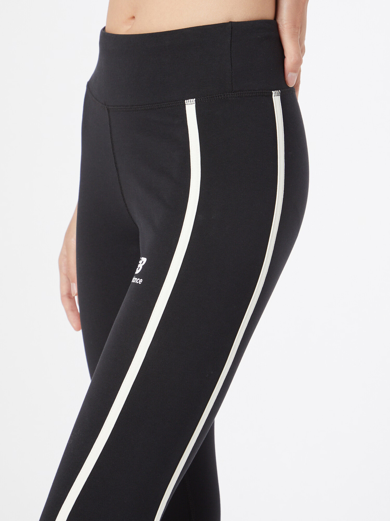 new balance Leggings negru / alb - Pled.ro