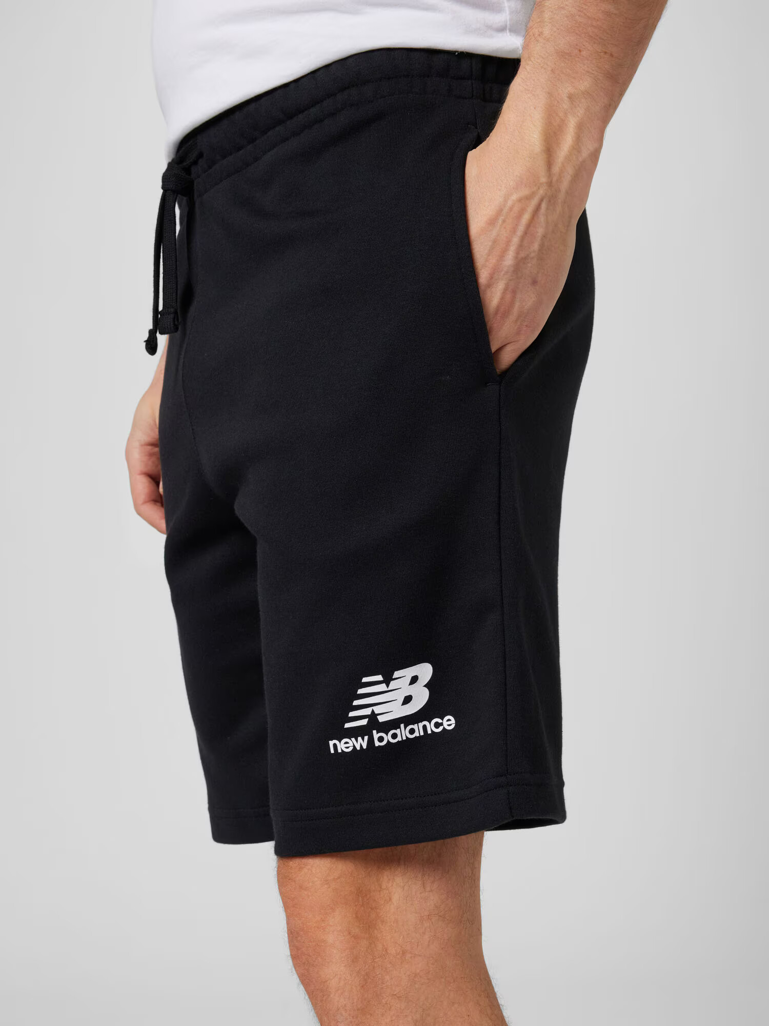 new balance Pantaloni negru / alb - Pled.ro