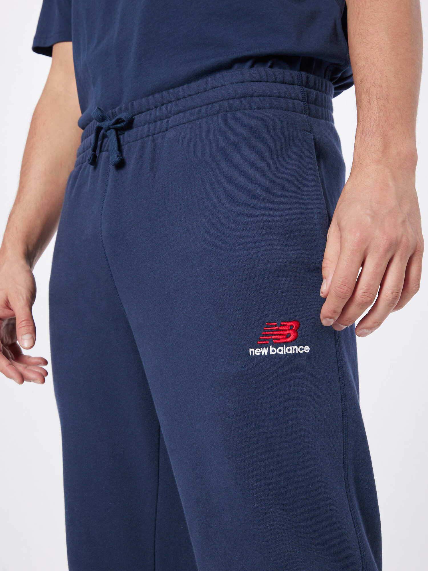 new balance Pantaloni sport albastru închis / roșu / alb - Pled.ro