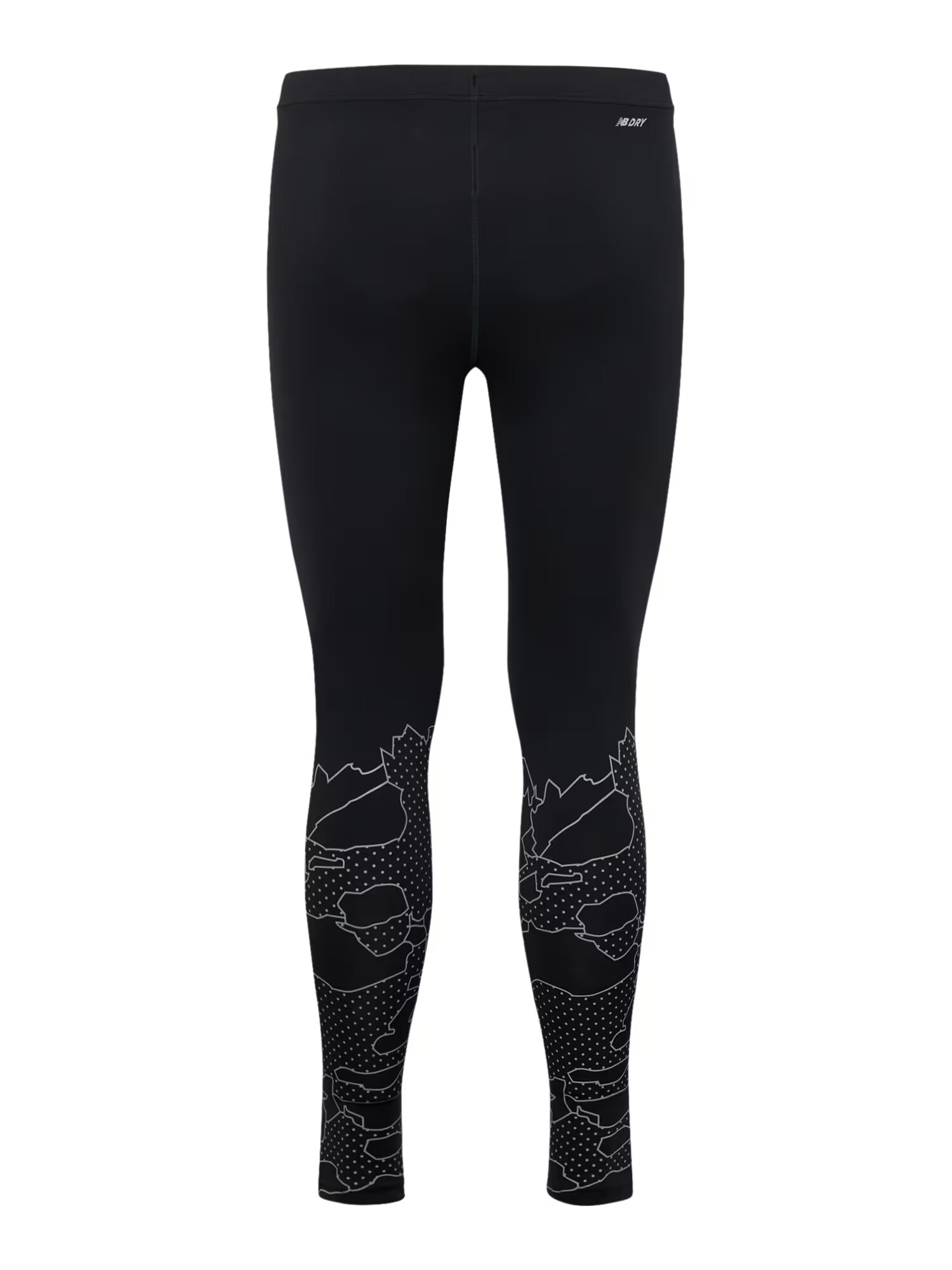 new balance Pantaloni sport gri argintiu / negru - Pled.ro