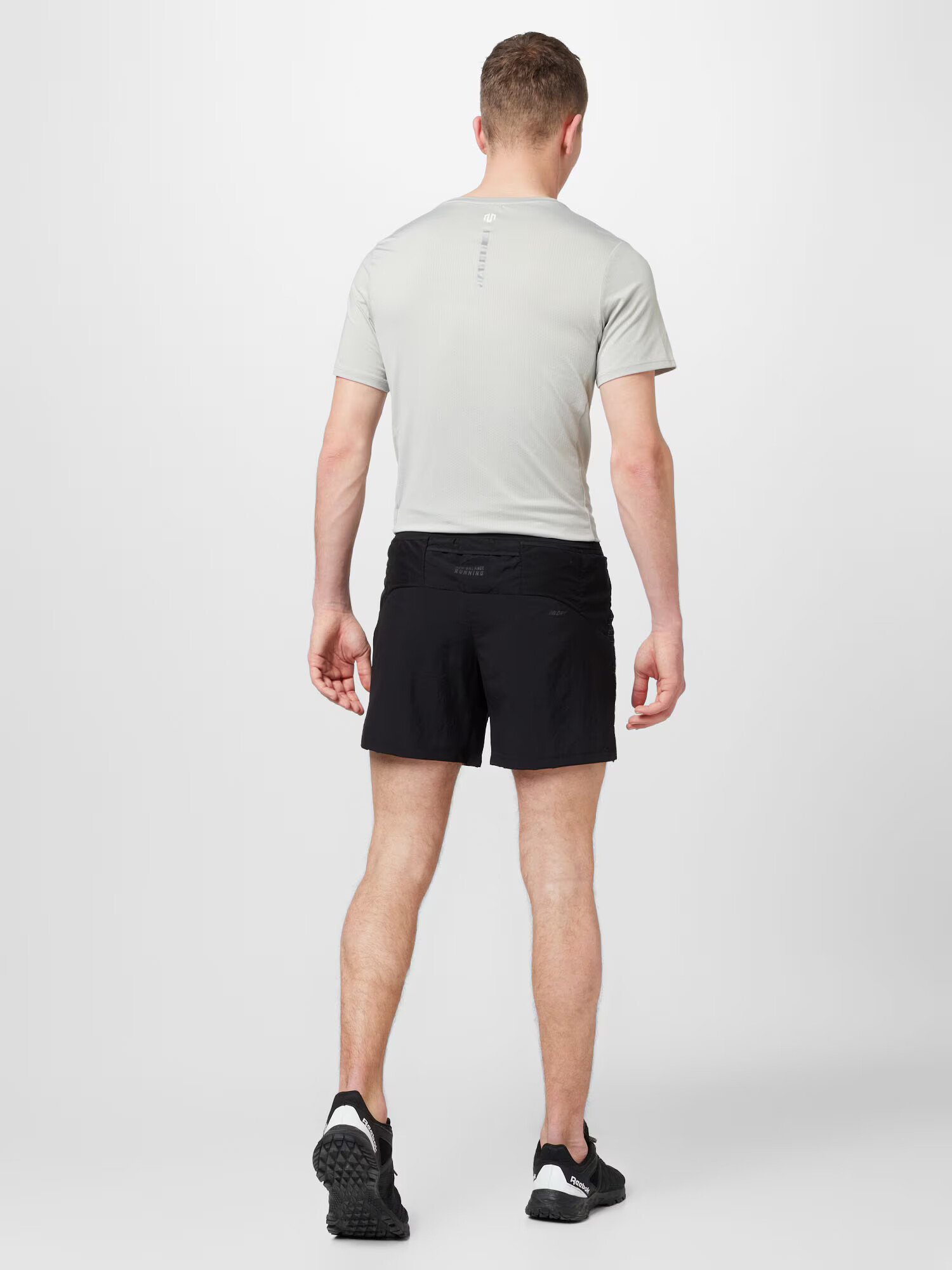 new balance Pantaloni sport 'Impact Run' gri / negru - Pled.ro