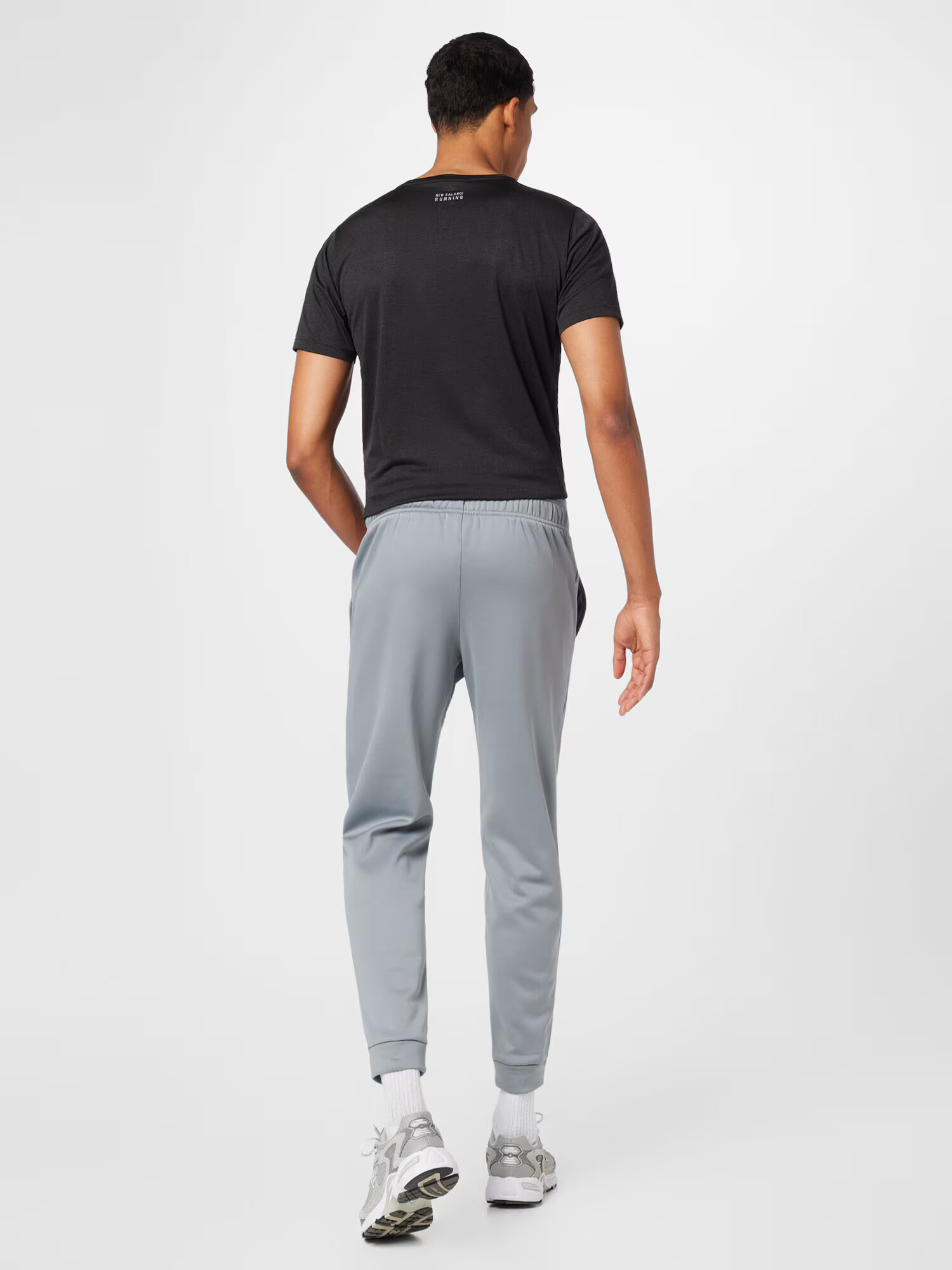 new balance Pantaloni sport 'Tenacity' gri / negru - Pled.ro