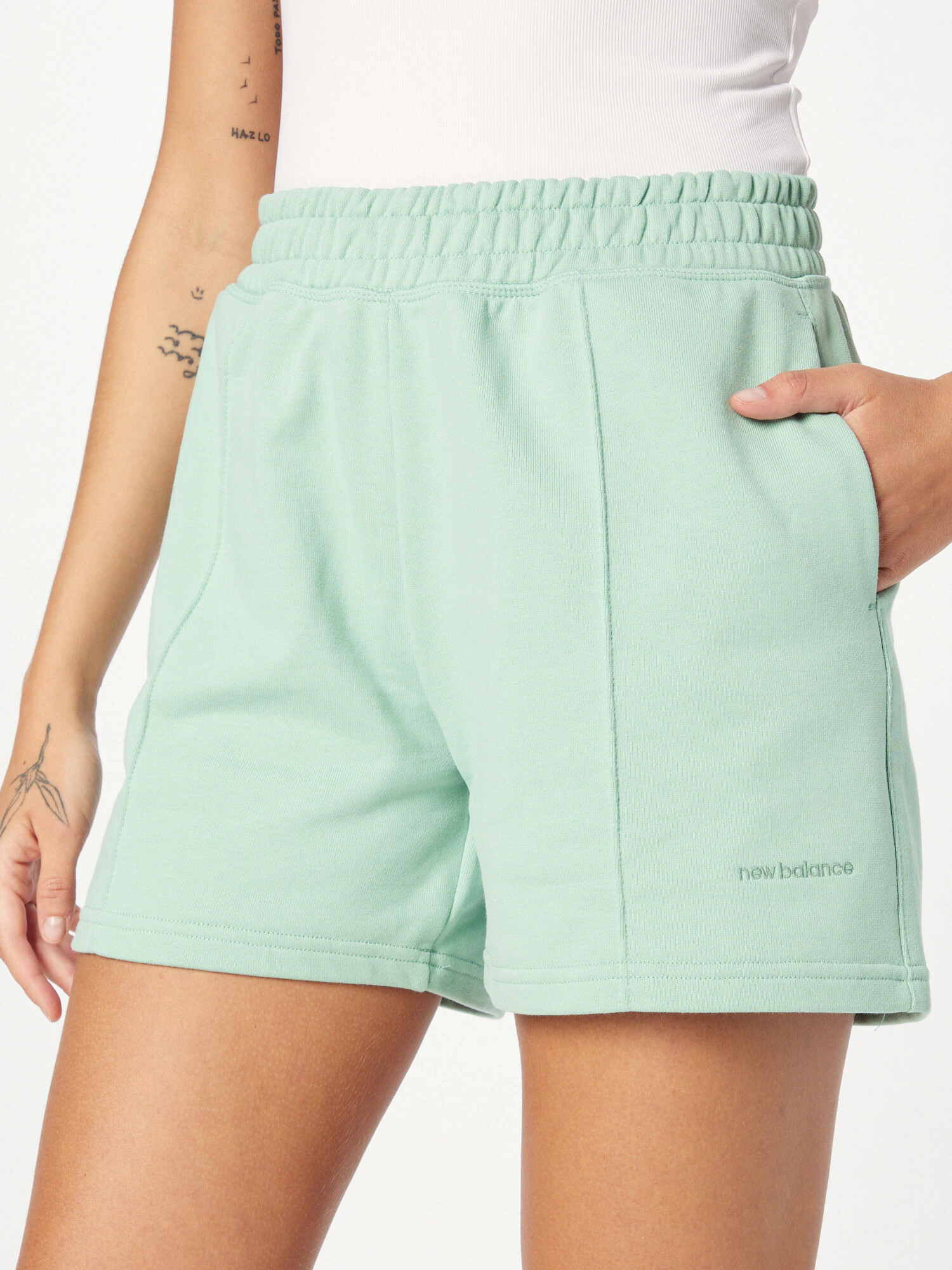 new balance Pantaloni verde mentă - Pled.ro