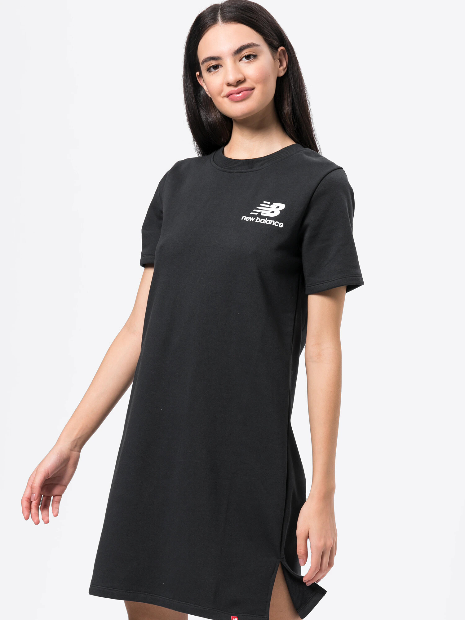 new balance Rochie 'Essentials' negru / alb - Pled.ro