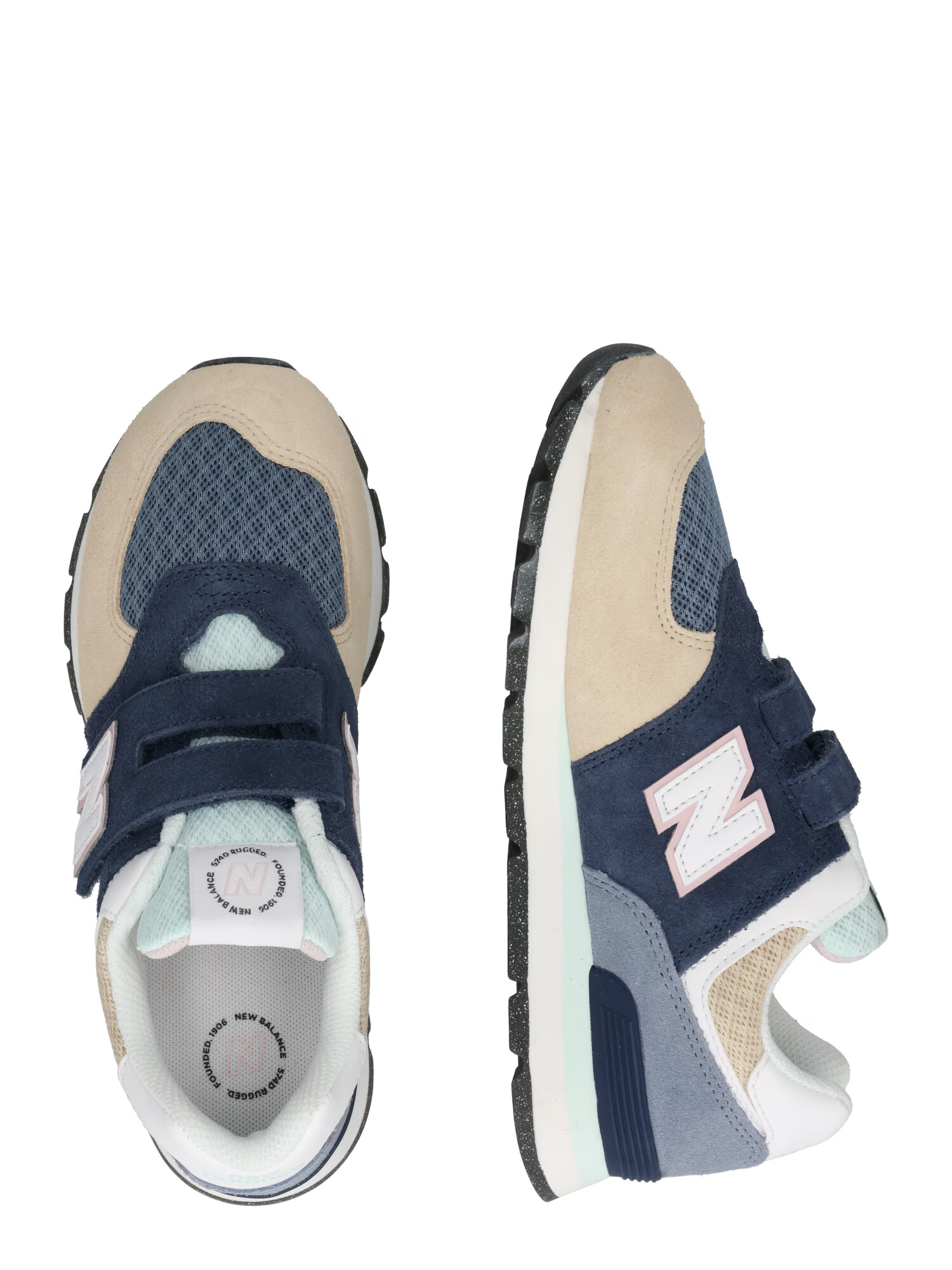 new balance Sneaker '574' bej / bleumarin / turcoaz / roz - Pled.ro