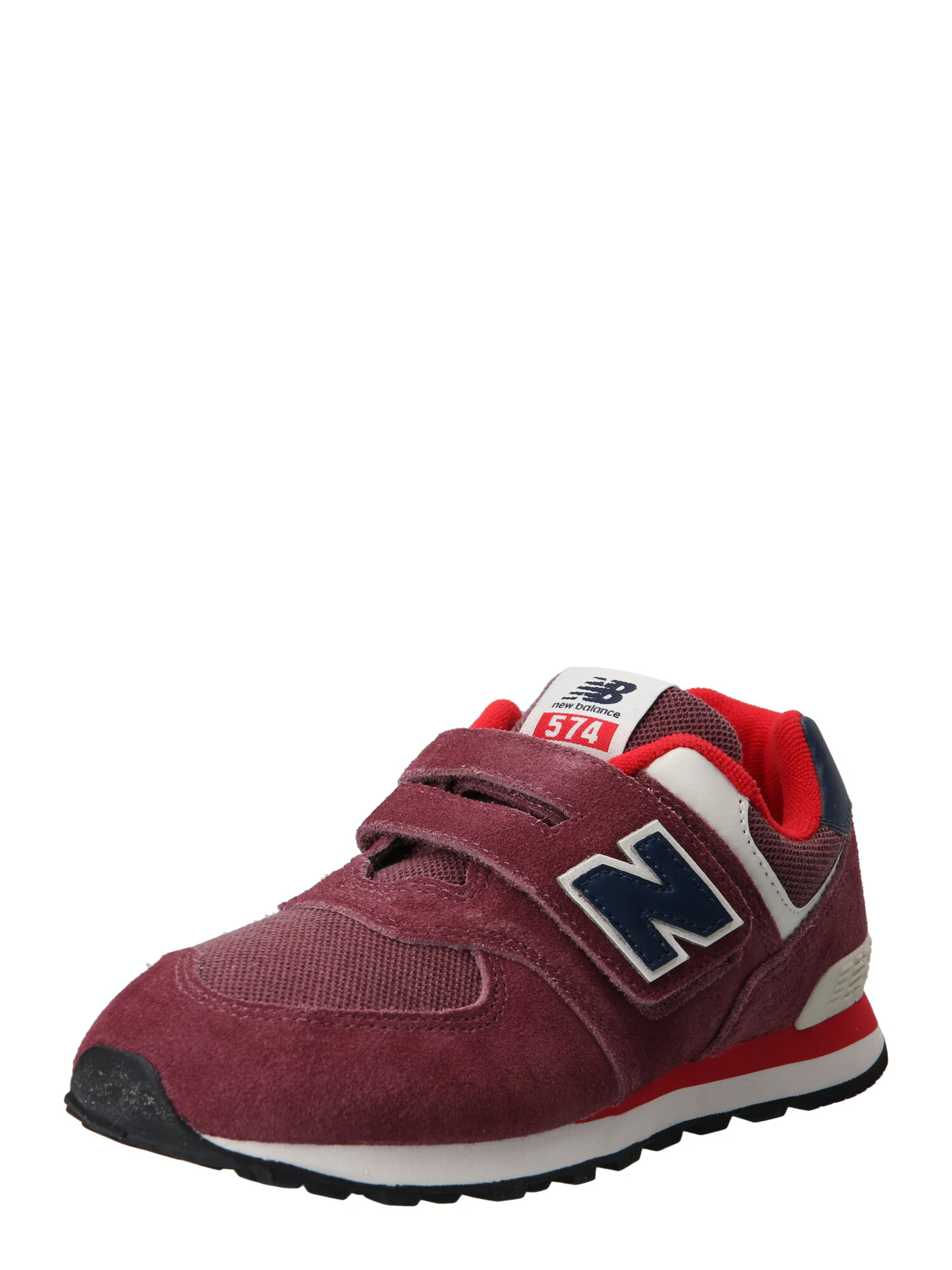 new balance Sneaker '574' bleumarin / roșu / roșu burgundy / alb - Pled.ro