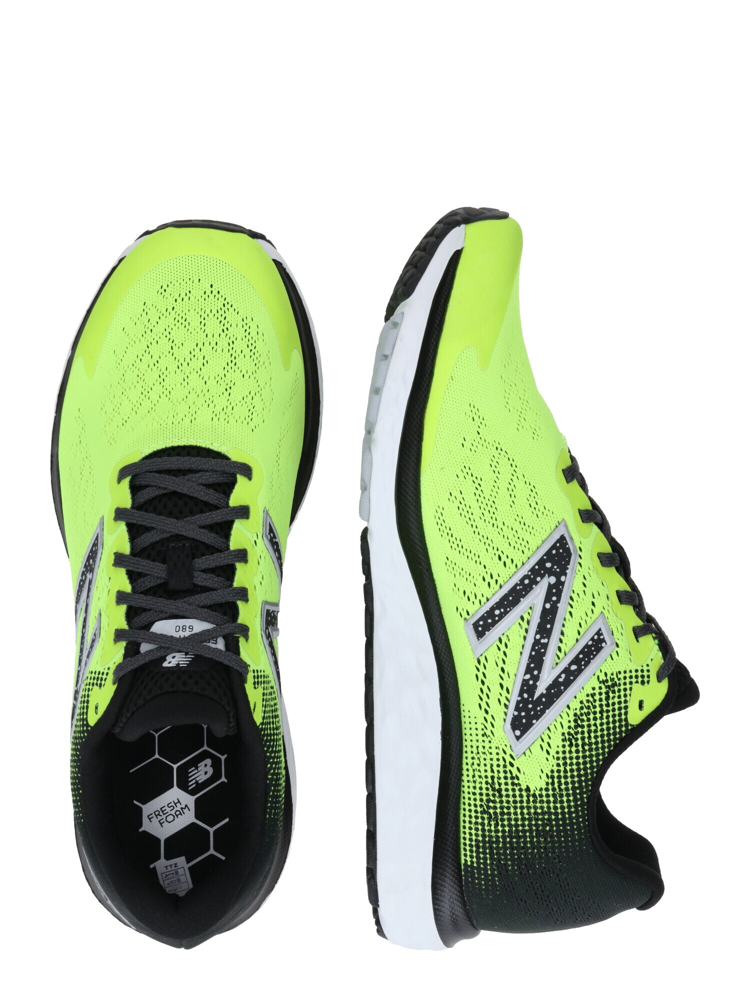 new balance Sneaker de alergat 'Fresh Foam 680v7' gri închis / verde limetă / alb - Pled.ro