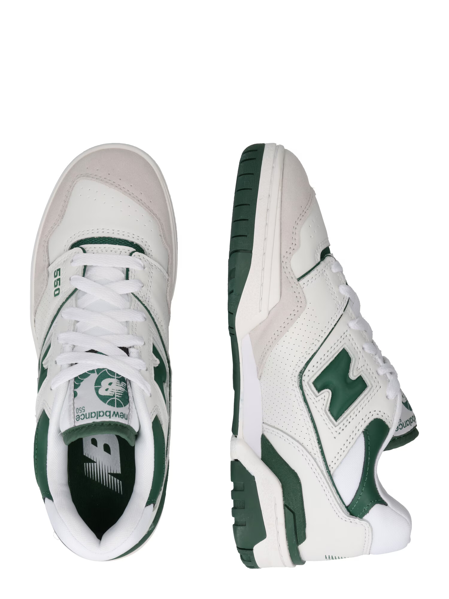 new balance Sneaker low '550' gri / verde / alb - Pled.ro