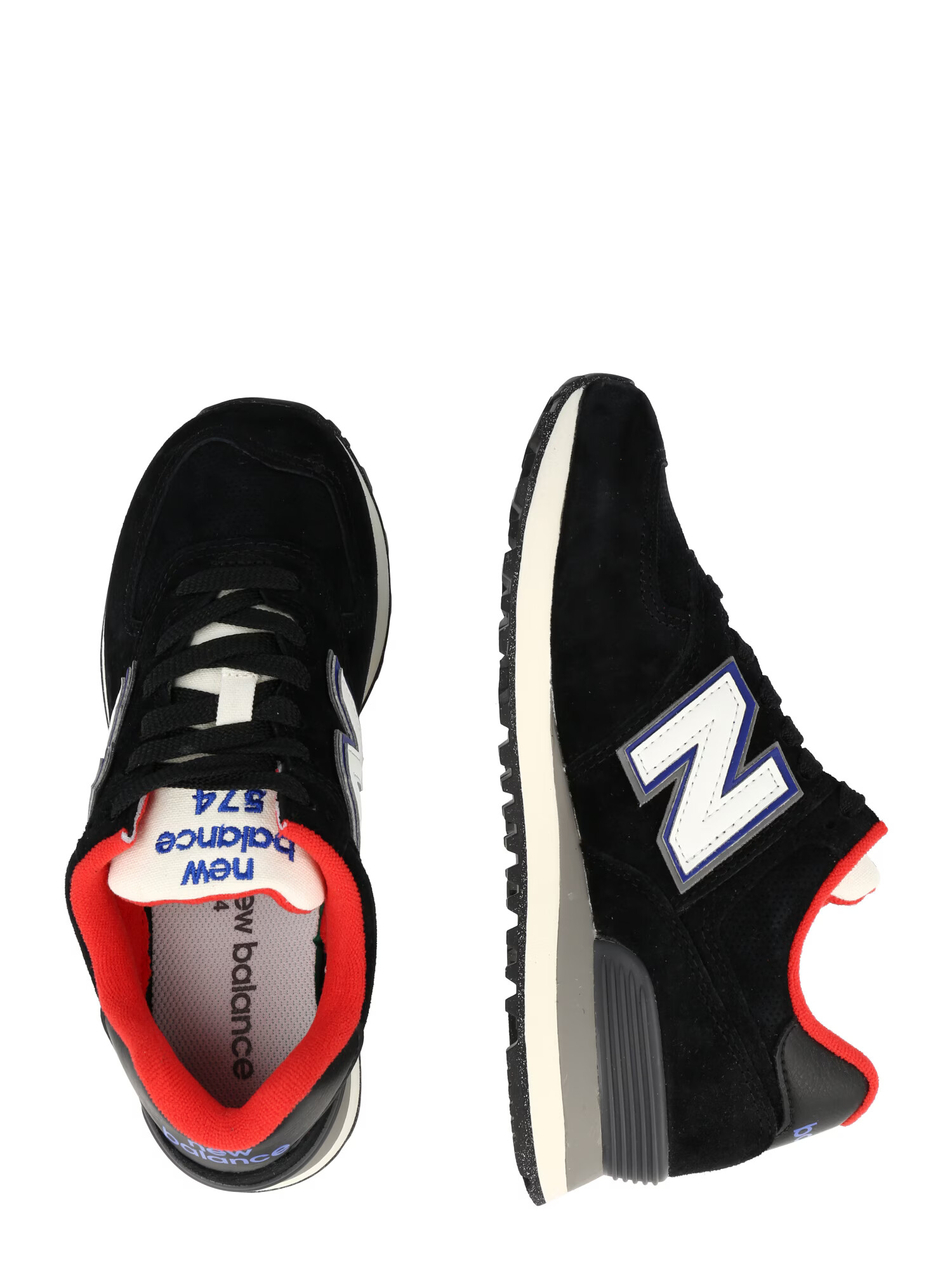 new balance Sneaker low '574' negru / alb - Pled.ro