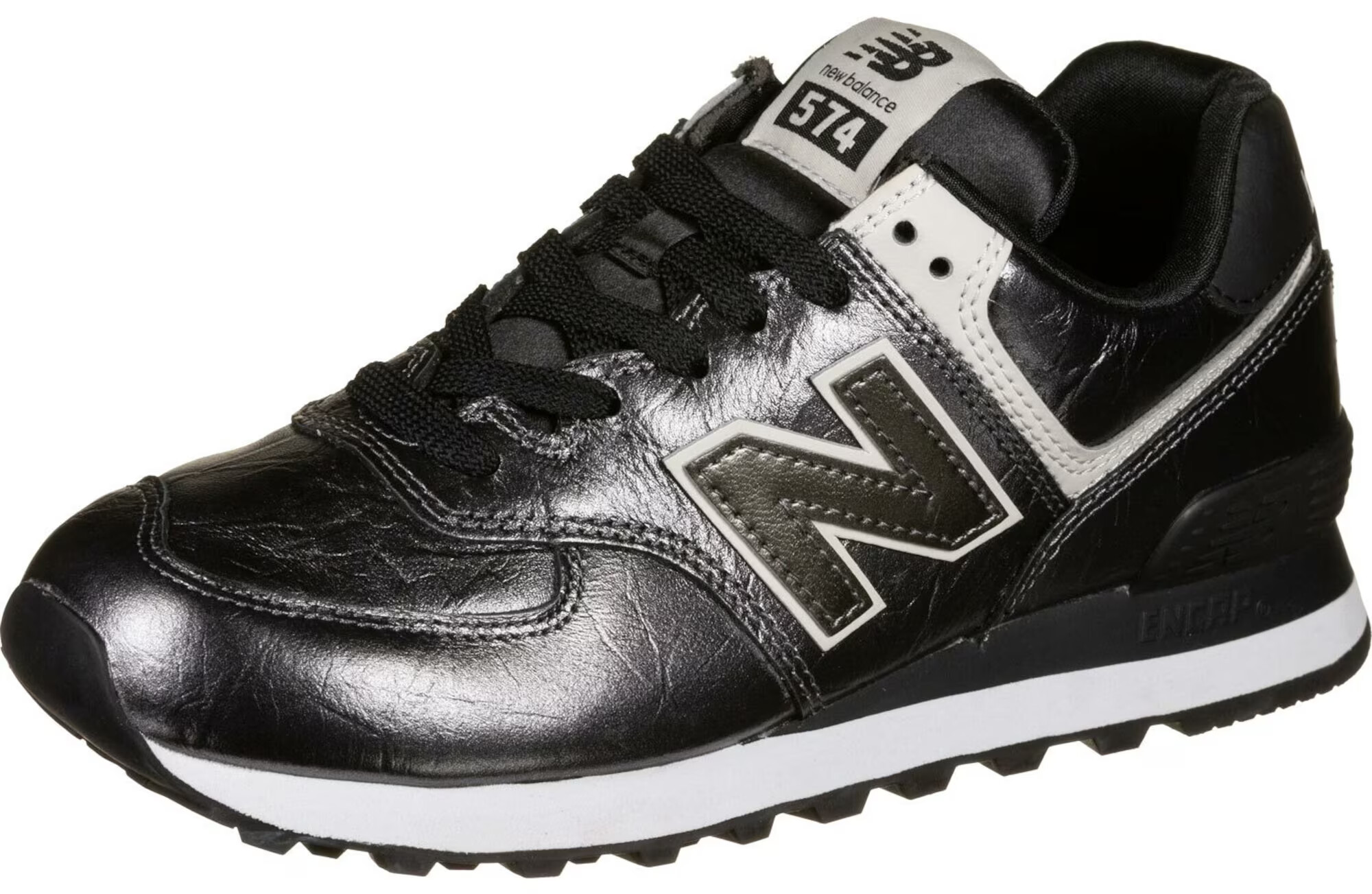 new balance Sneaker low '574' negru / alb - Pled.ro