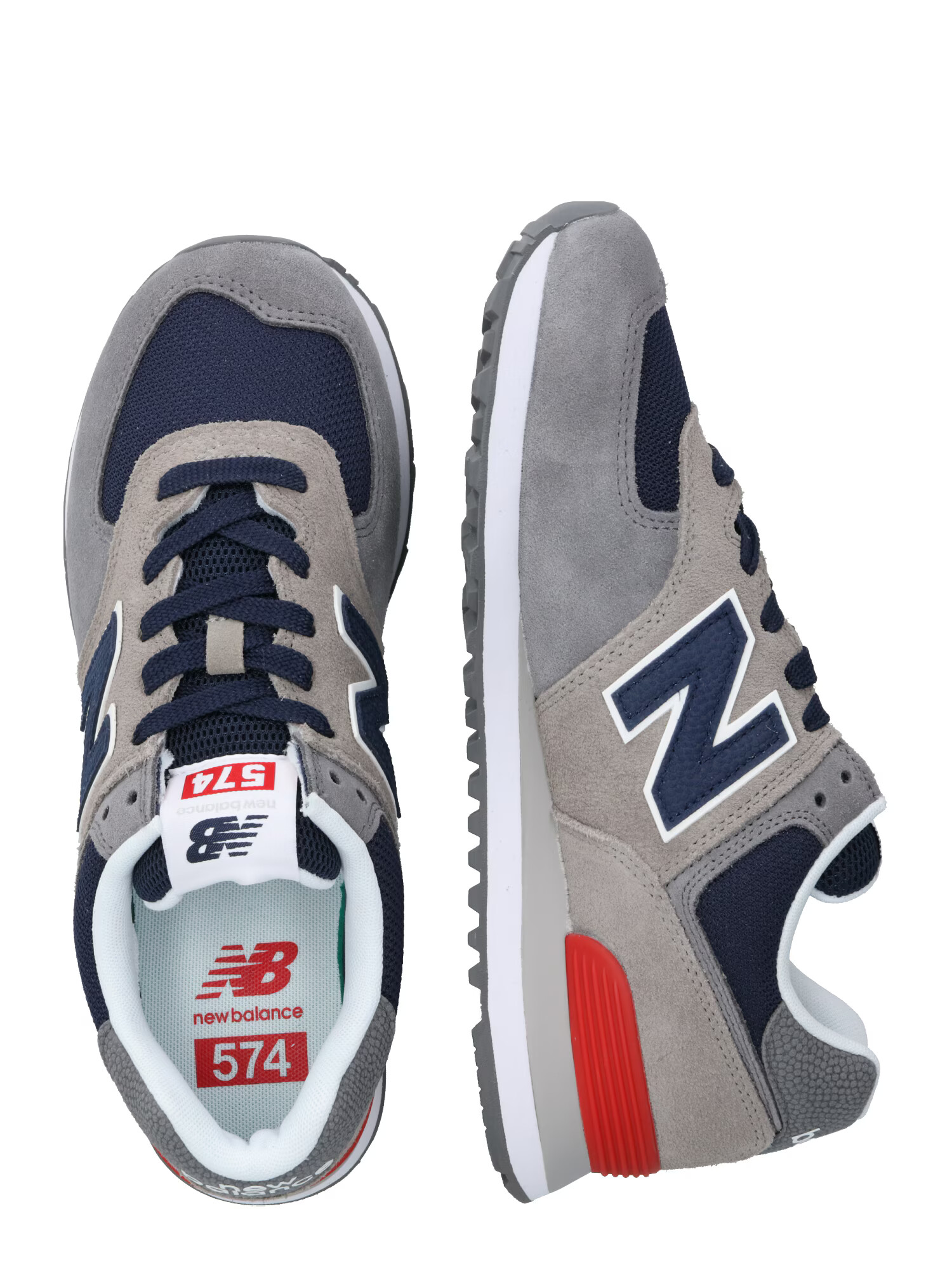 new balance Sneaker low albastru închis / gri / gri fumuriu / roșu - Pled.ro