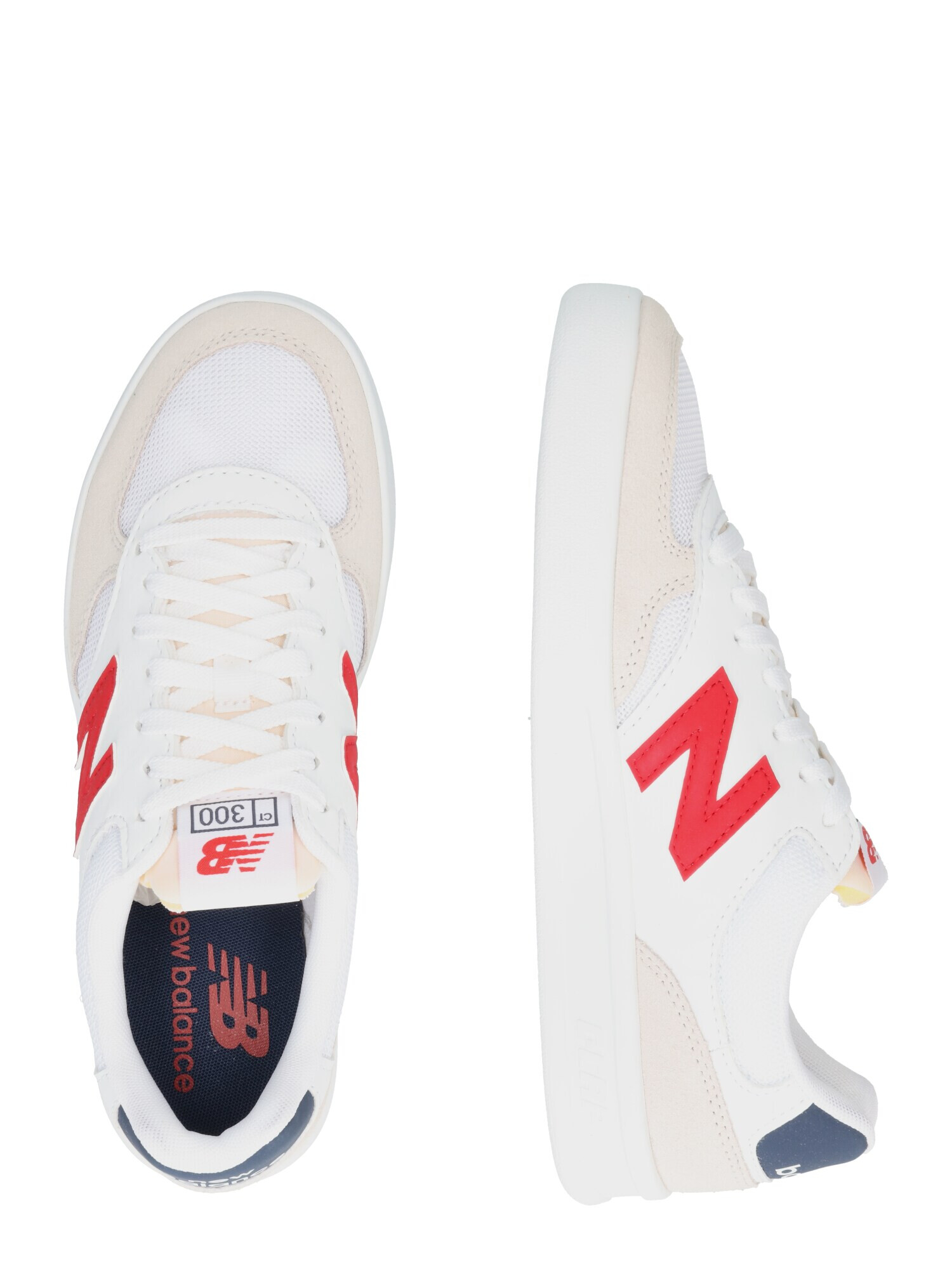 new balance Sneaker low 'CT300' crem / roșu / alb - Pled.ro