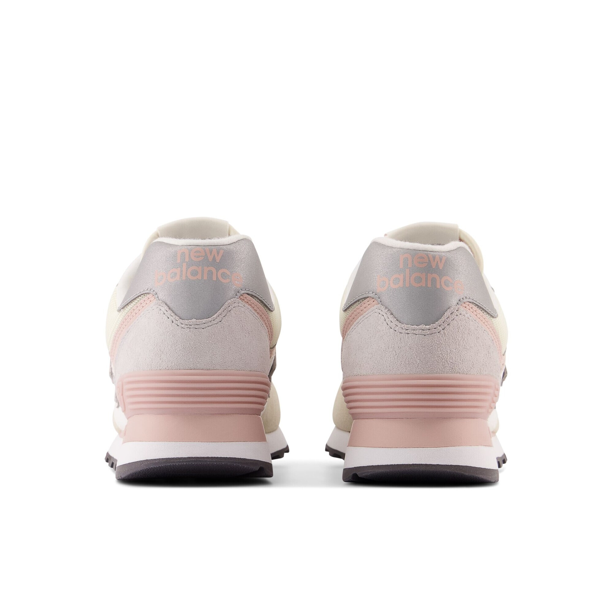 new balance Sneaker low '574' nisipiu / gri argintiu / roz pastel / alb - Pled.ro