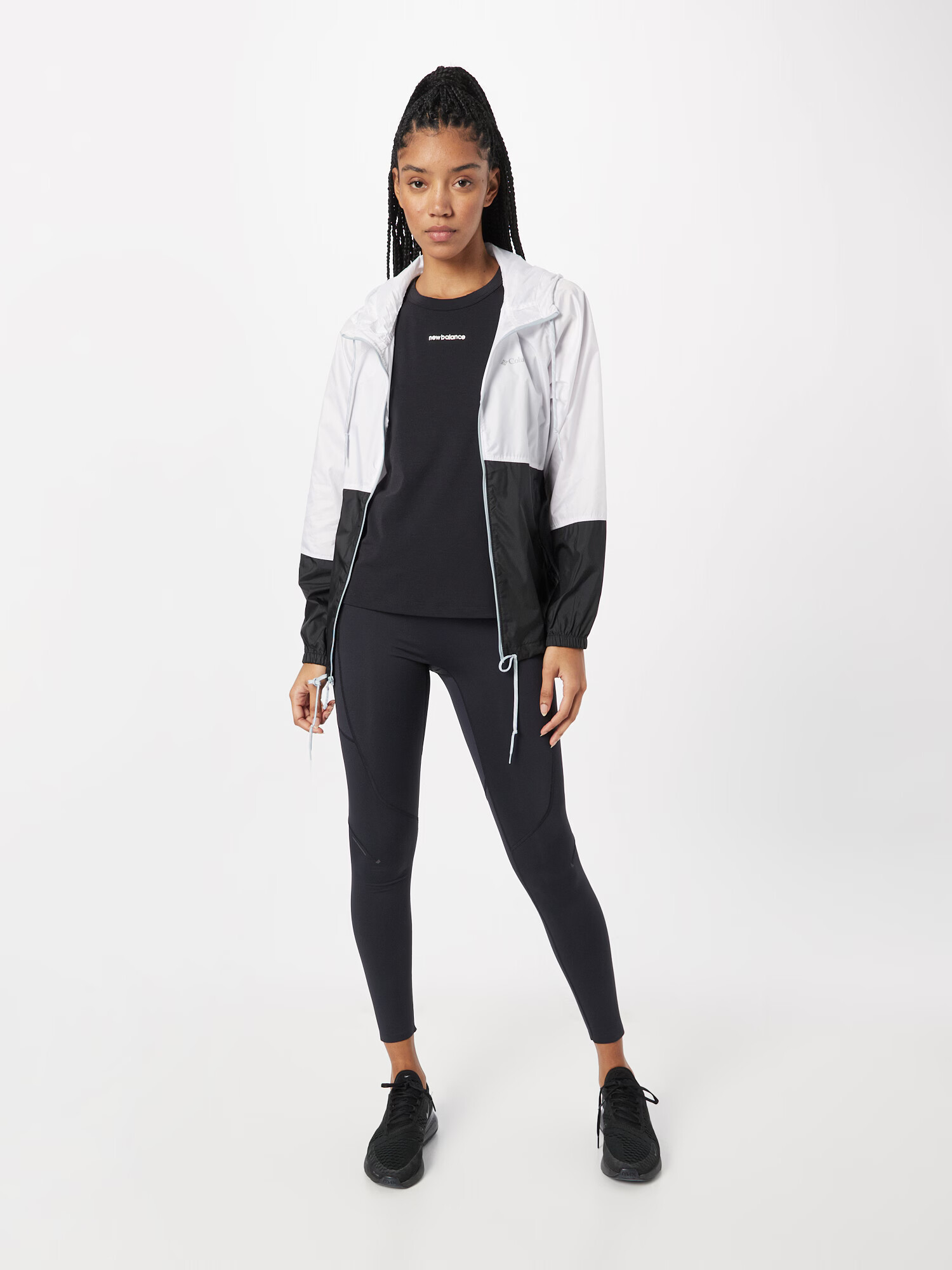 new balance Sport top negru / alb - Pled.ro