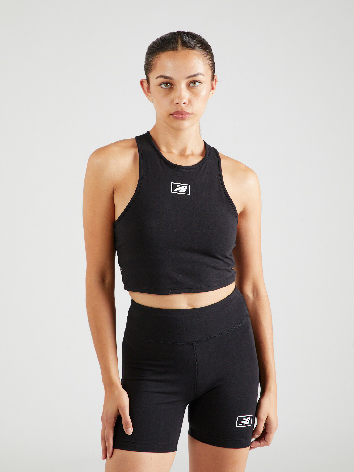 new balance Sport top negru / alb - Pled.ro