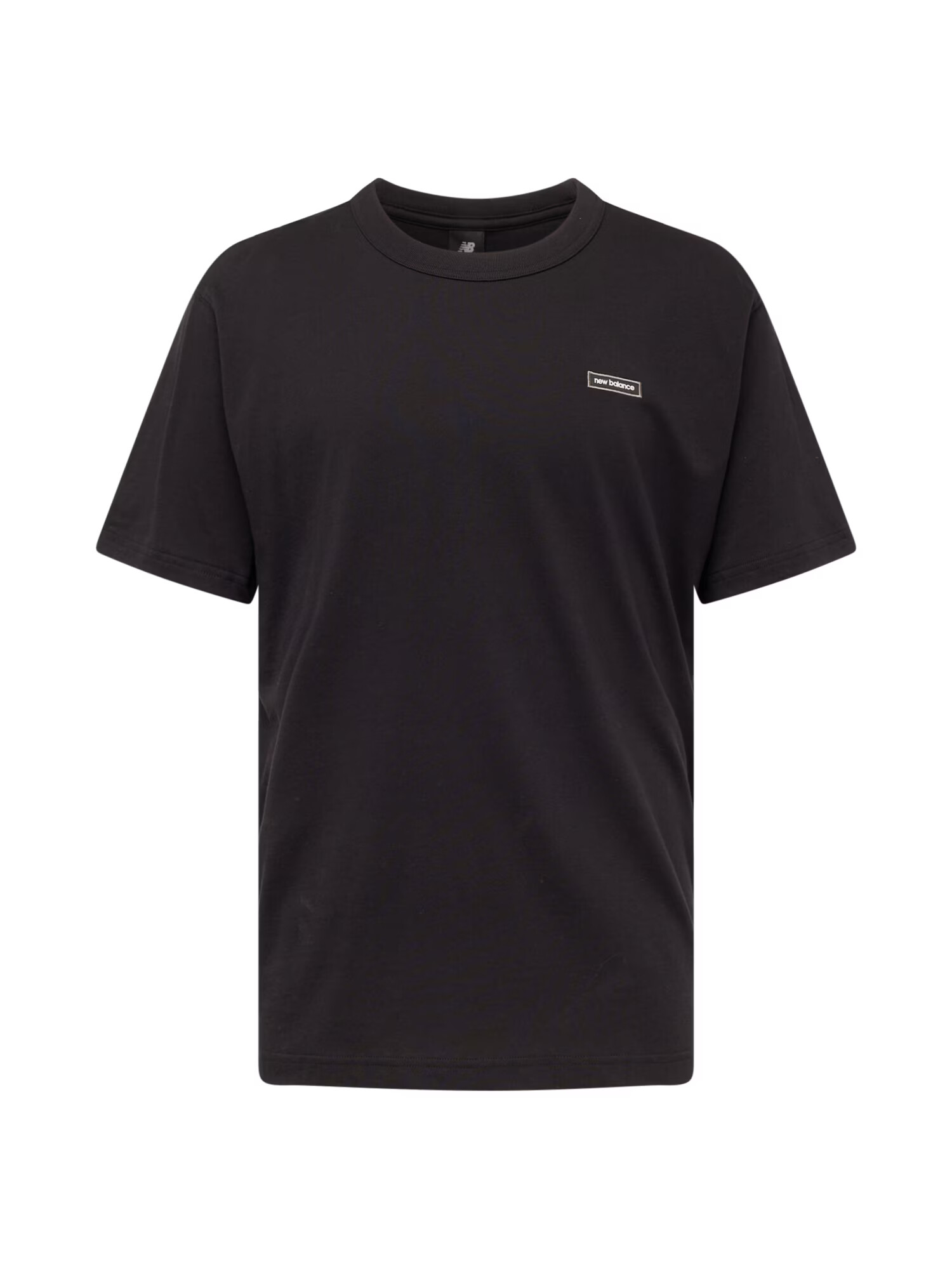 new balance Tricou 'Essentials' negru / alb - Pled.ro